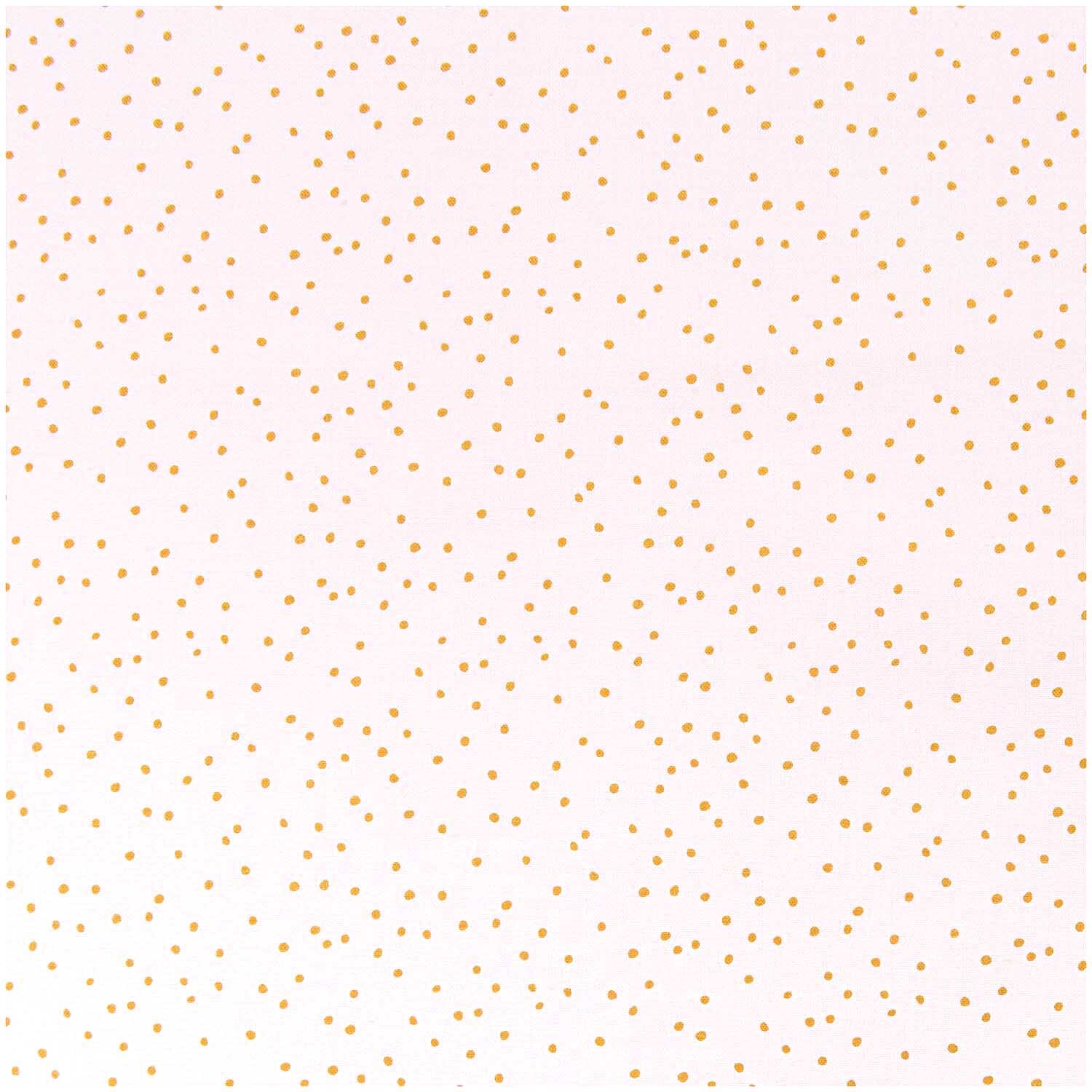 Stoff rosa Punkte gold 140cm: Hochwertiger Stoff von Rico Design mit goldenen Punkten auf rosa Hintergrund, ideal für kreative Projekte.