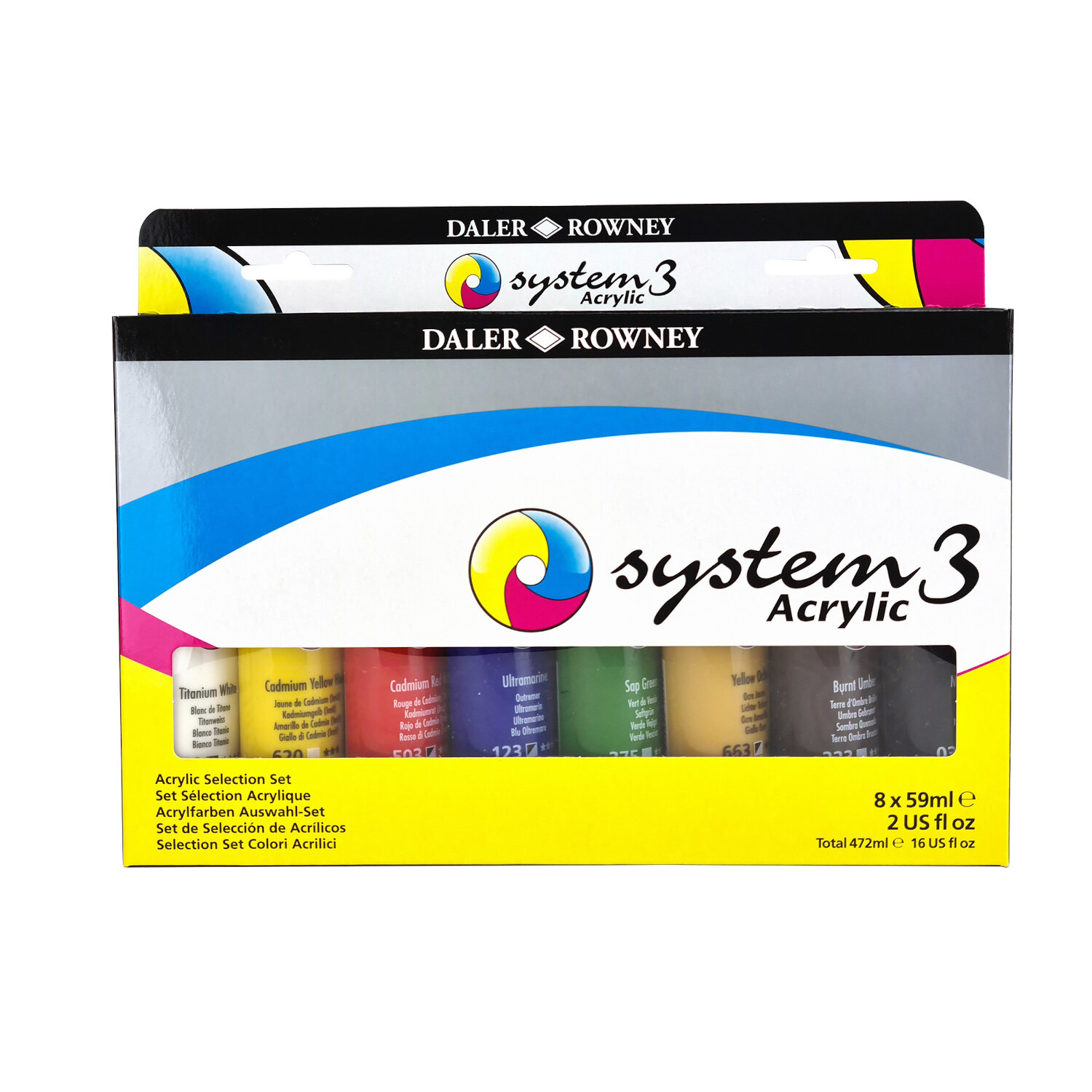 System 3 Acrylic Selection Set 8x59ml von Fila