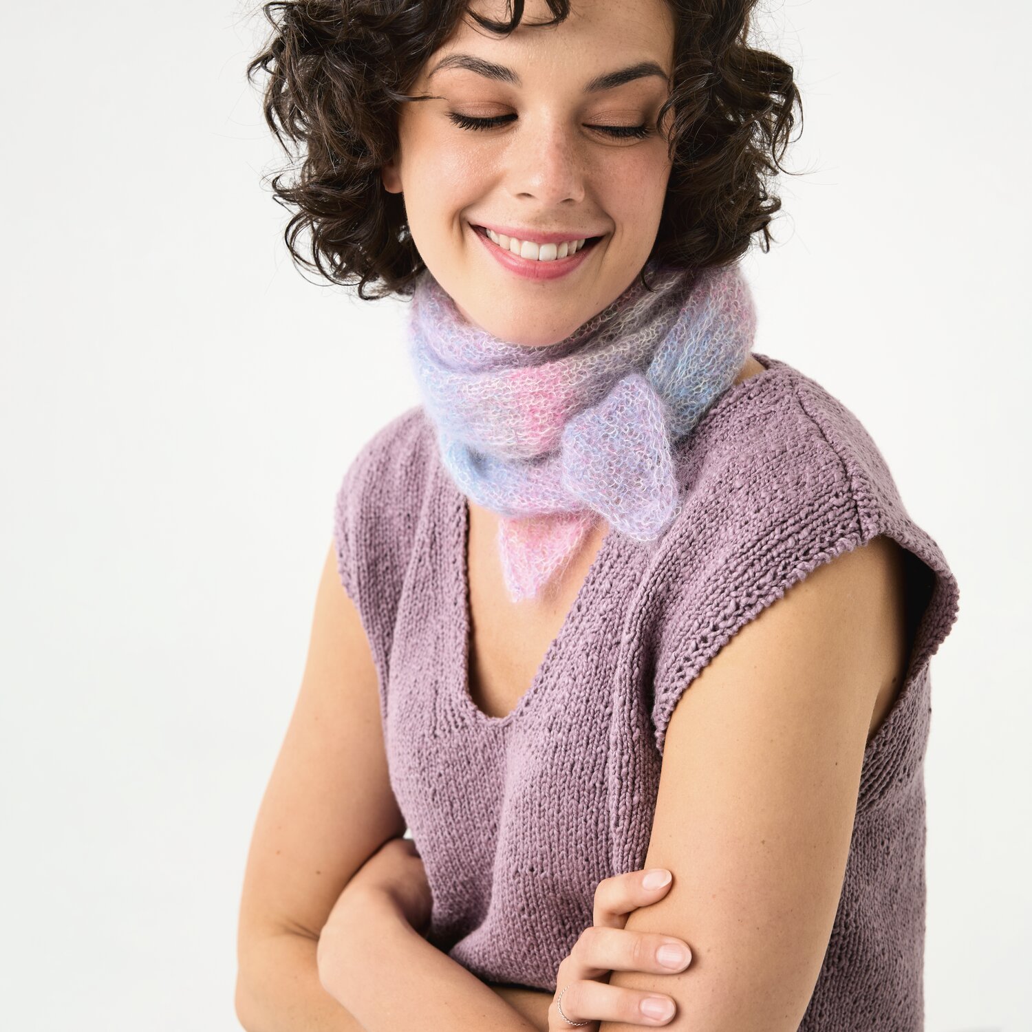 Strickset Tuch Modell 11a aus Die Neue Masche No. 12 von idee. Creativmarkt