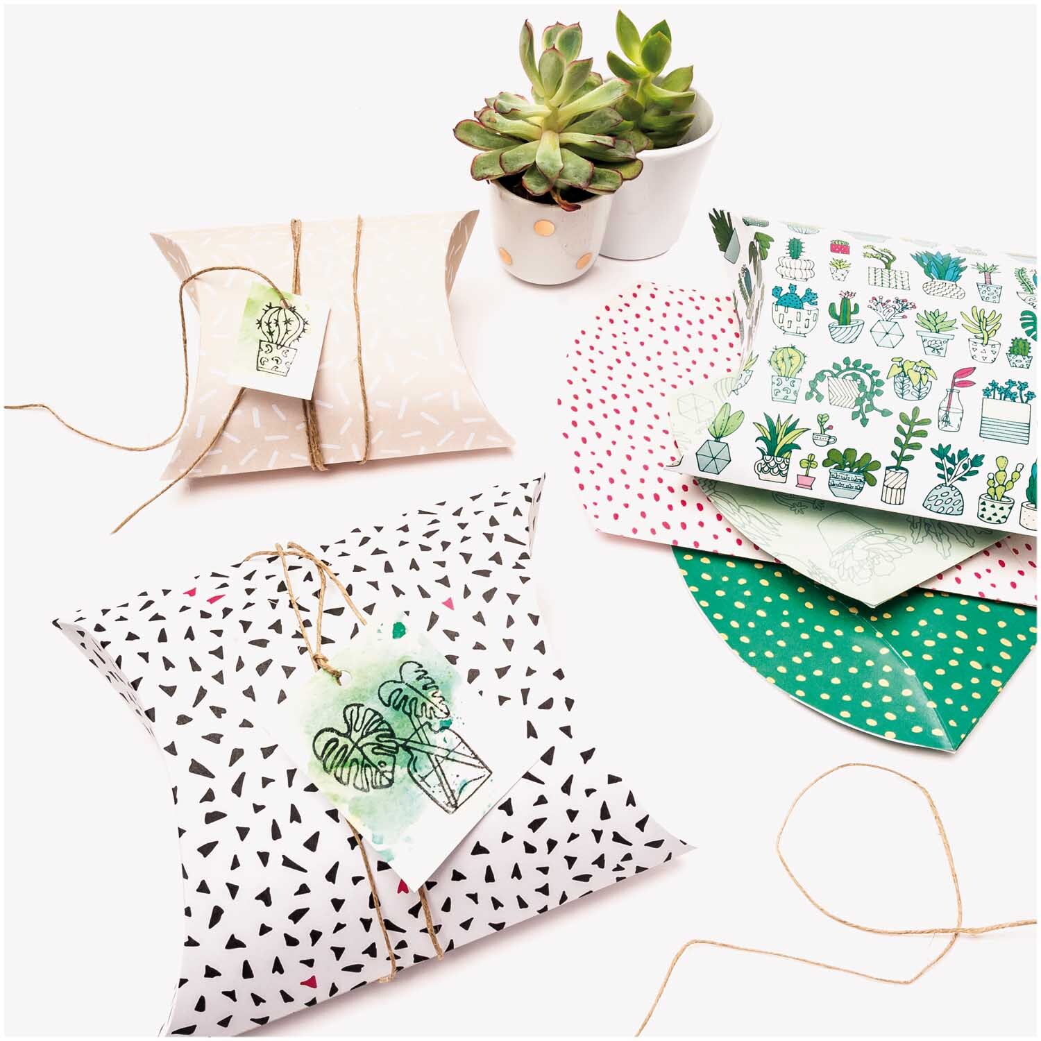 Paper Poetry Geschenkschachteln Hygge Plants 6 Stück von Rico Design