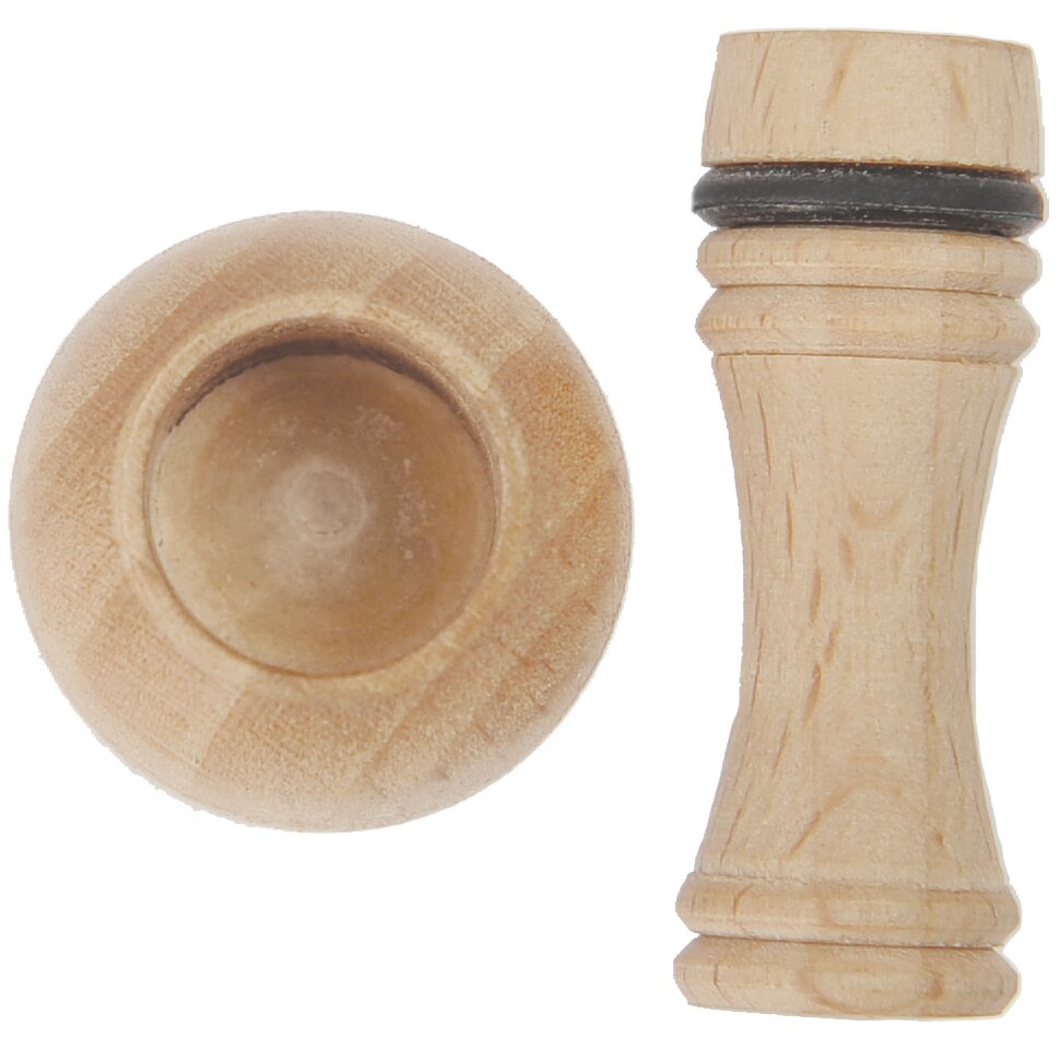 Holzgriff für eine Filznadel von Rico Design, aus hellem Holz, zylindrische Form, ideal für Filzarbeiten.