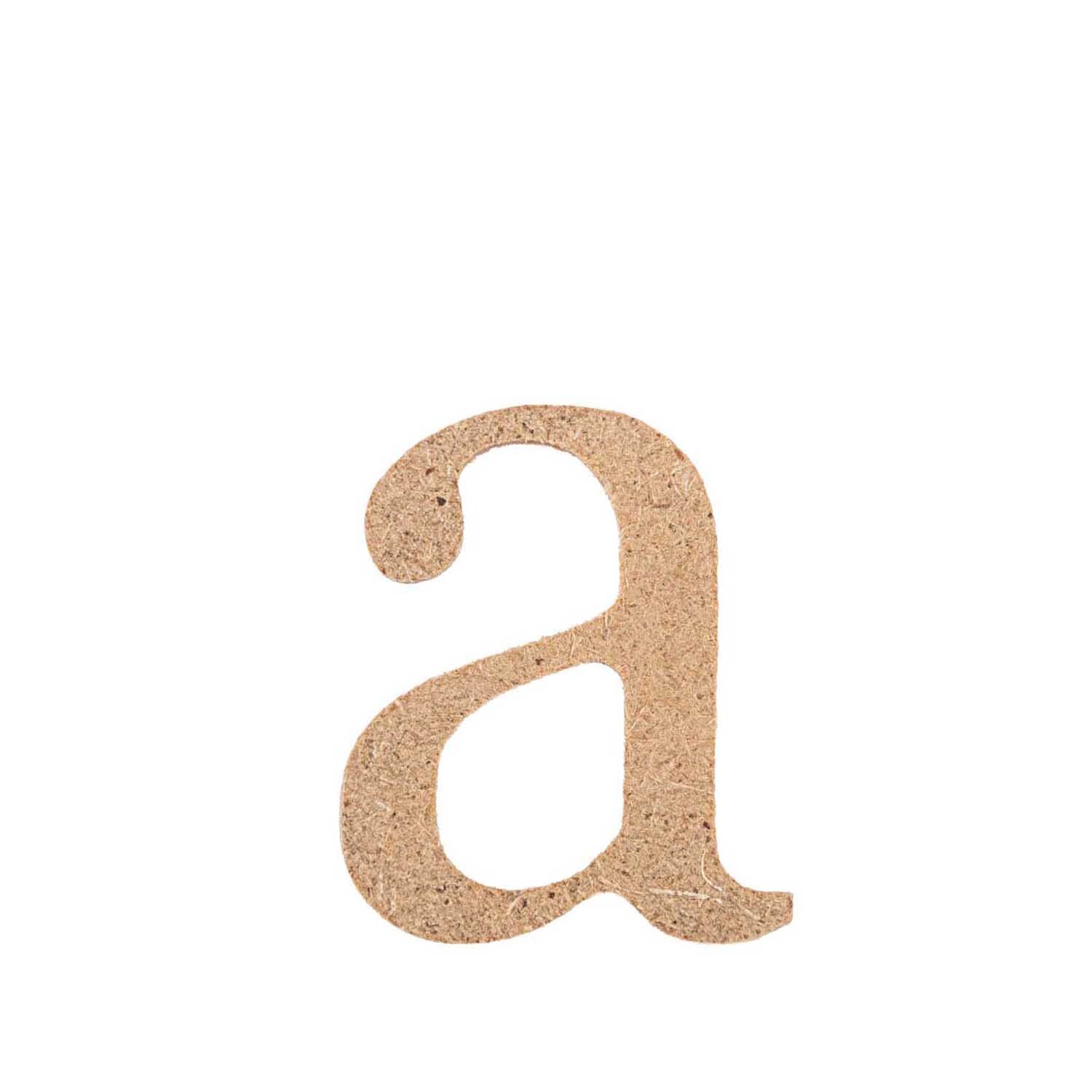 MDF Kleinbuchstabe aus Holz von Rico Design in natürlicher Farbe, ideal für kreative Dekorationen.