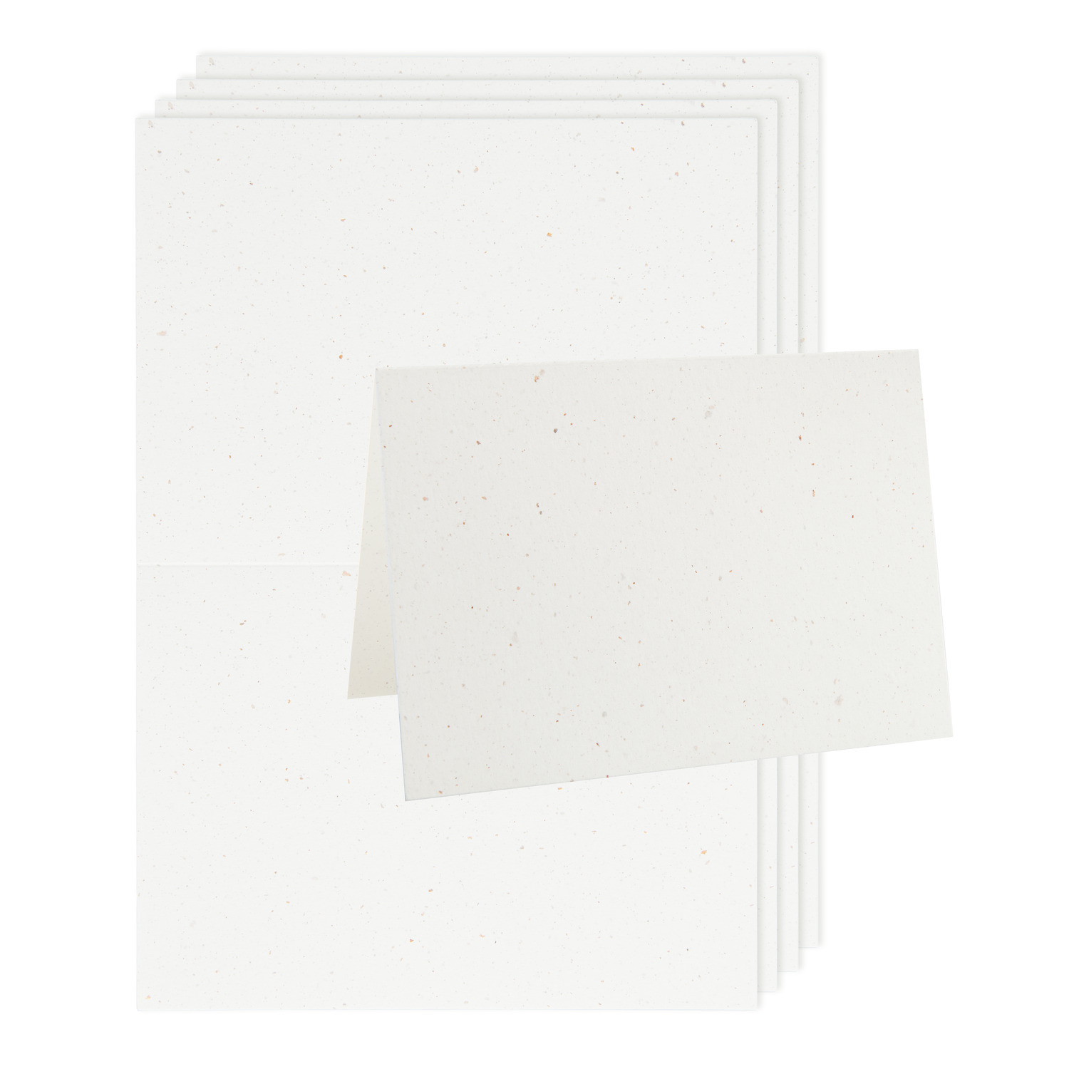 Paper Poetry Renew Karten B6, 5 Stück, in Offwhite-roségold. Ideal für kreative Projekte.
