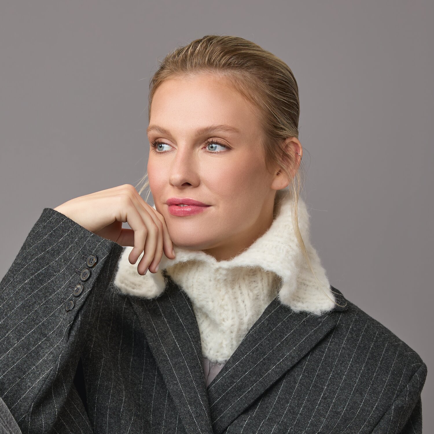 Strickset Kragen Modell 05a aus Die Neue Masche No. 10 von Rico Design