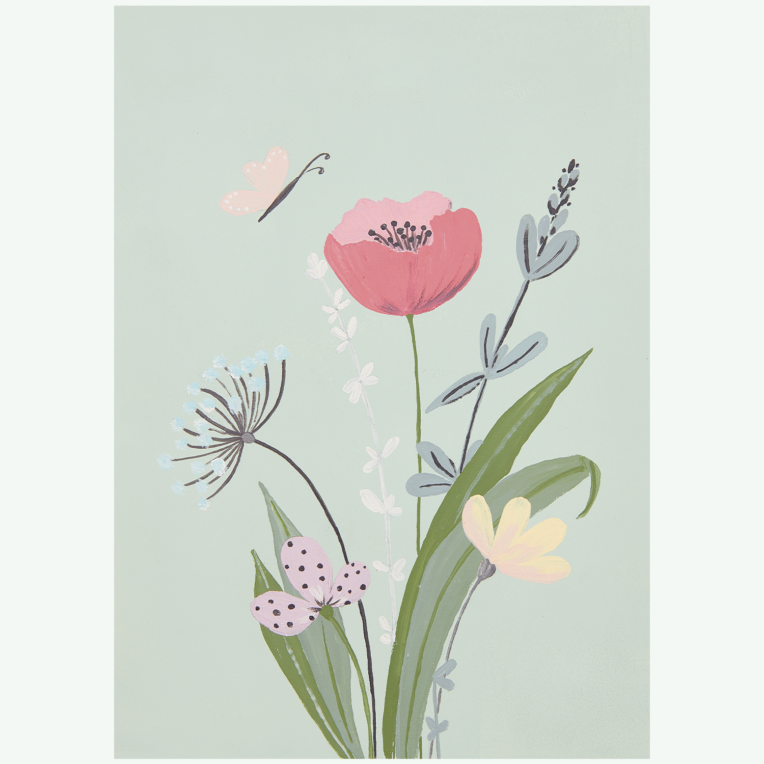 Anleitung Gouacheblumen malen von Rico Design