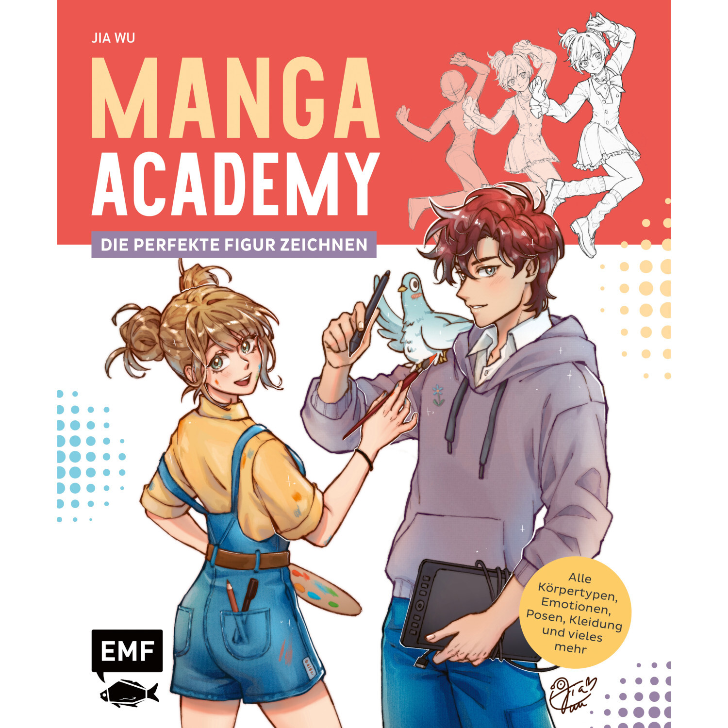 Manga-Academy – Die perfekte Figur zeichnen: Zwei Figuren in kreativer Pose, EMF.