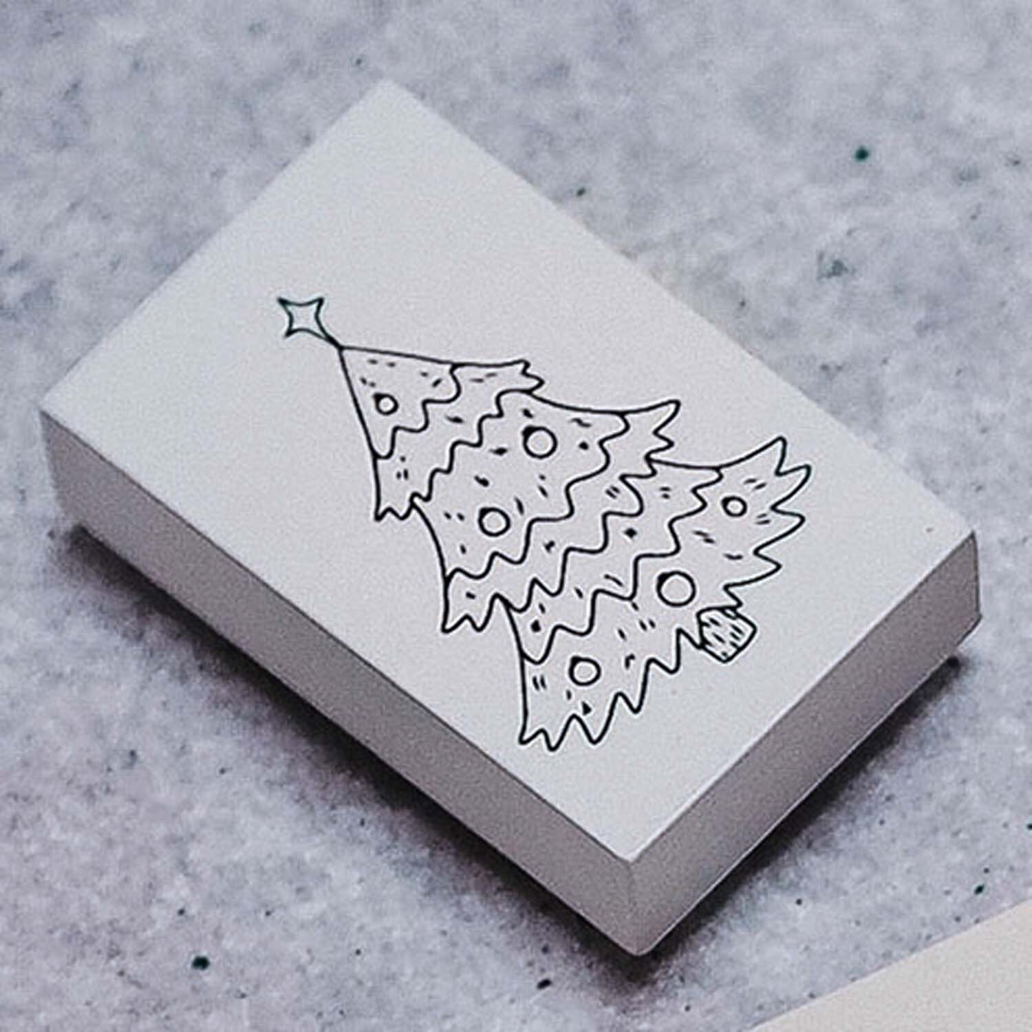Stempel Tannenbaum weiß 35x55mm von COLOP Arts & Crafts