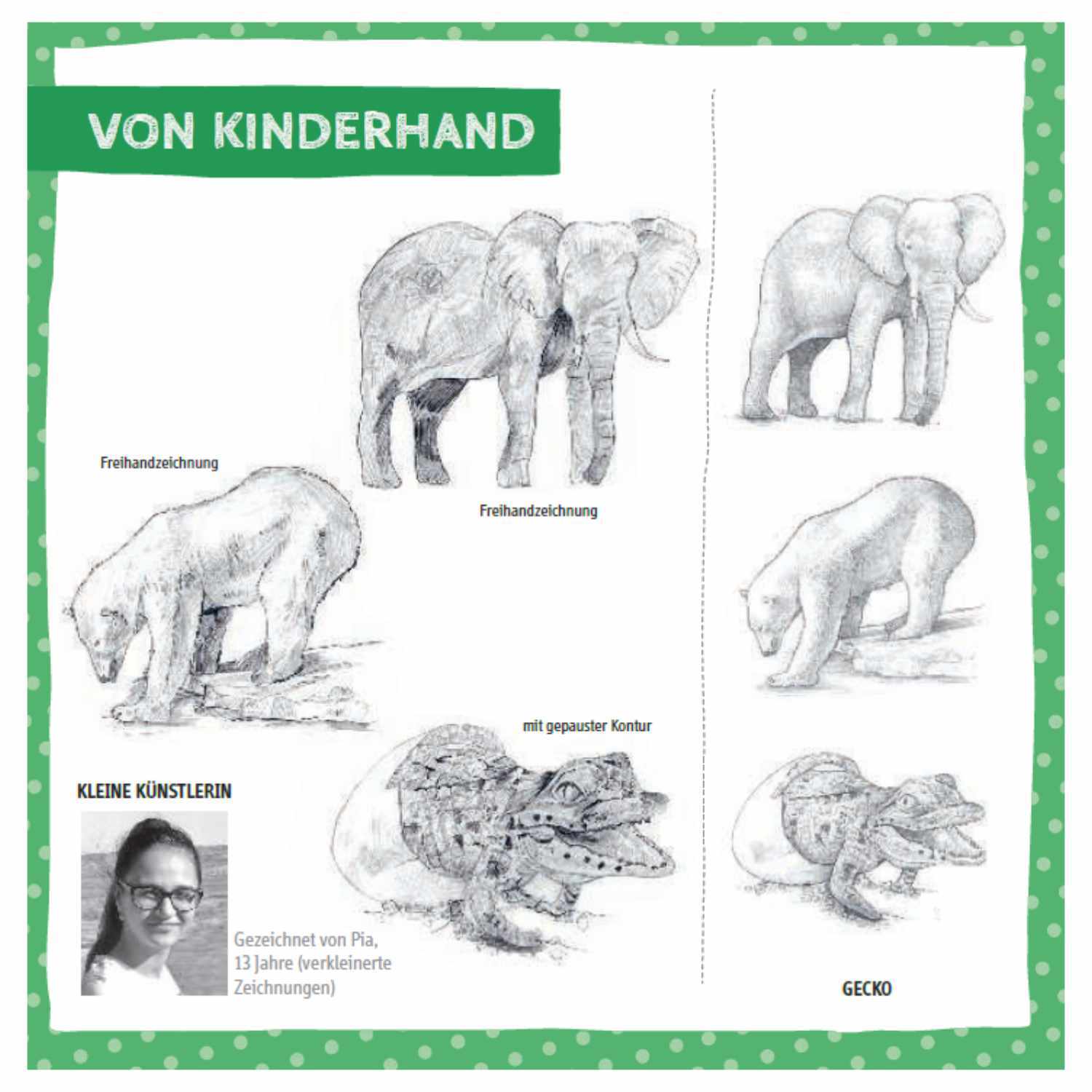 Die Kunst des Zeichnens für Kinder Starter-Block - Tiere von frechverlag