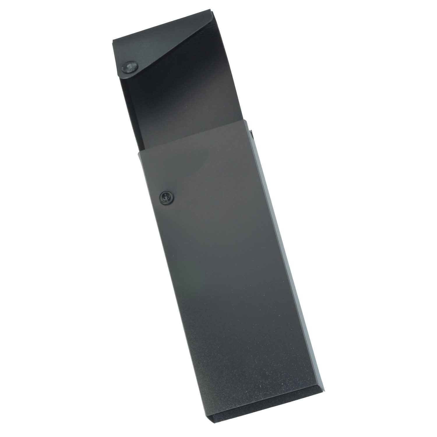 Universal Box 20x8x2,8cm in elegantem Schwarz, ideal für vielseitige Aufbewahrungslösungen.