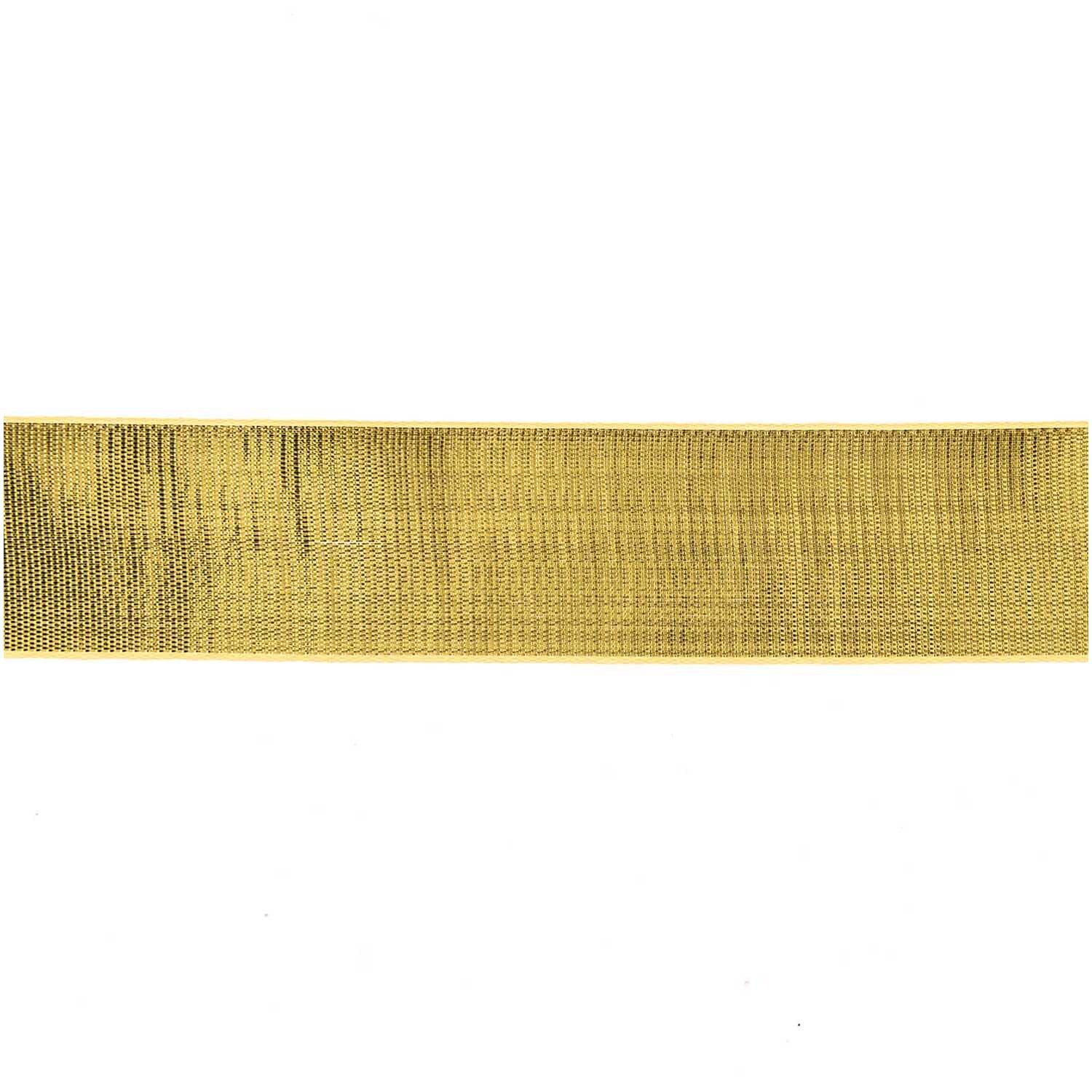 Laméband gold 25mm 5m von idee. Creativmarkt, glänzend und ideal für kreative Bastelprojekte.