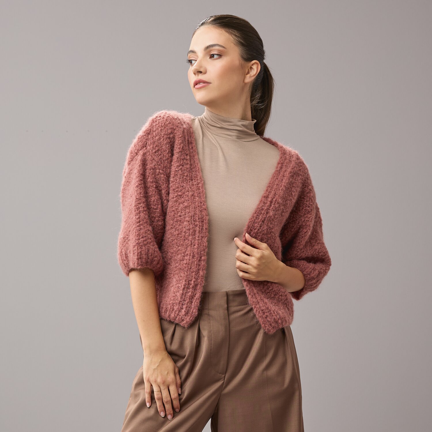 Strickset Kimonojacke Modell 18a aus Die Neue Masche No. 10 von Rico Design