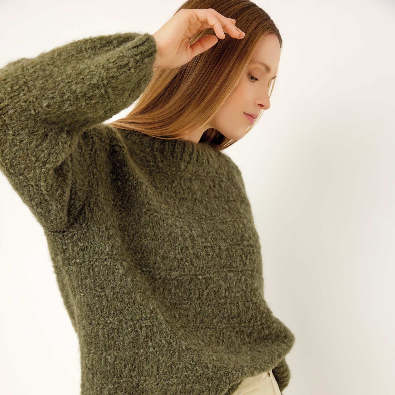 Strickset Pullover Modell 21 aus Die Neue Masche No. 13 von idee. Creativmarkt