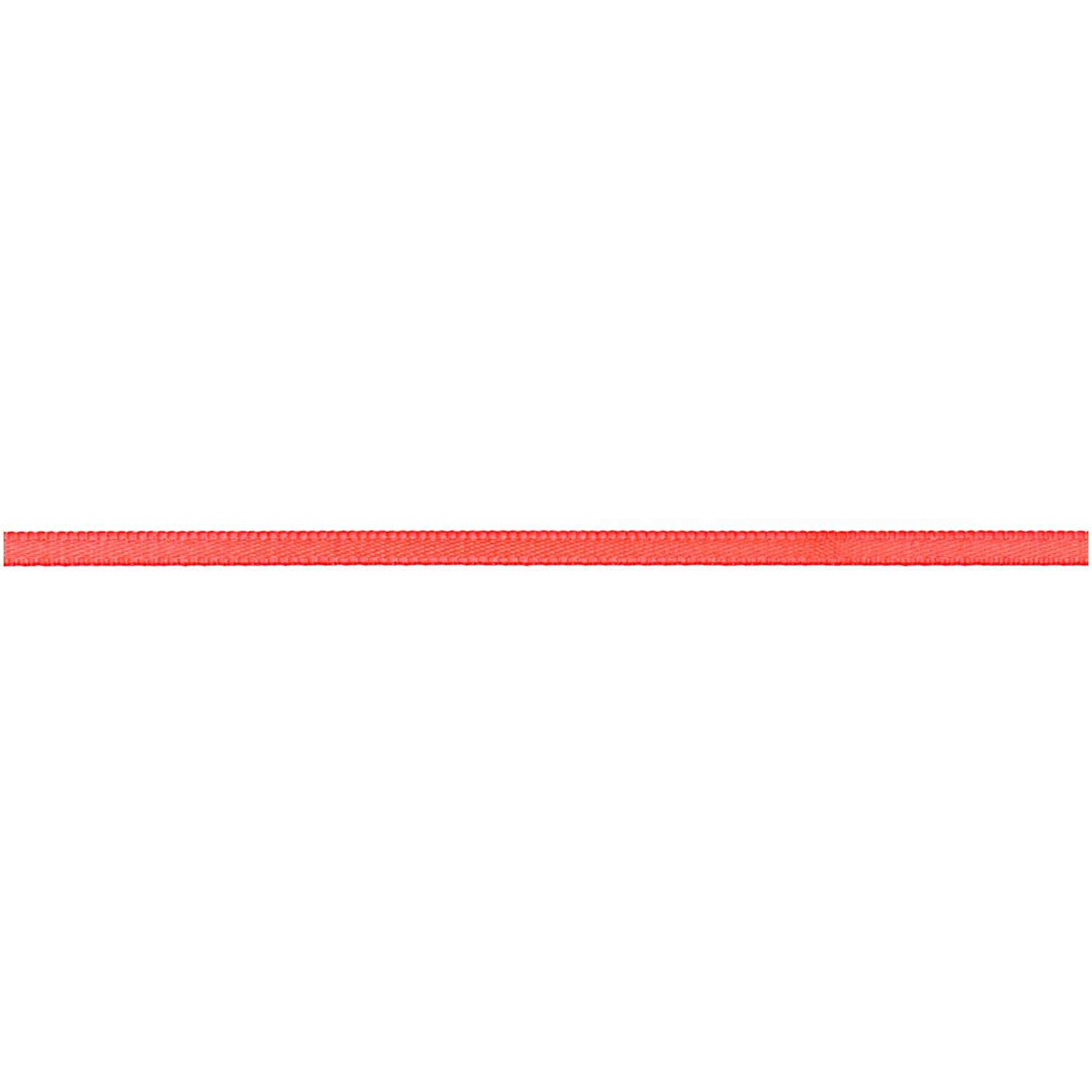 Paper Poetry Satinband 3mm 3m in leuchtendem Neon Orange von Rico Design, ideal für kreative Bastelprojekte.