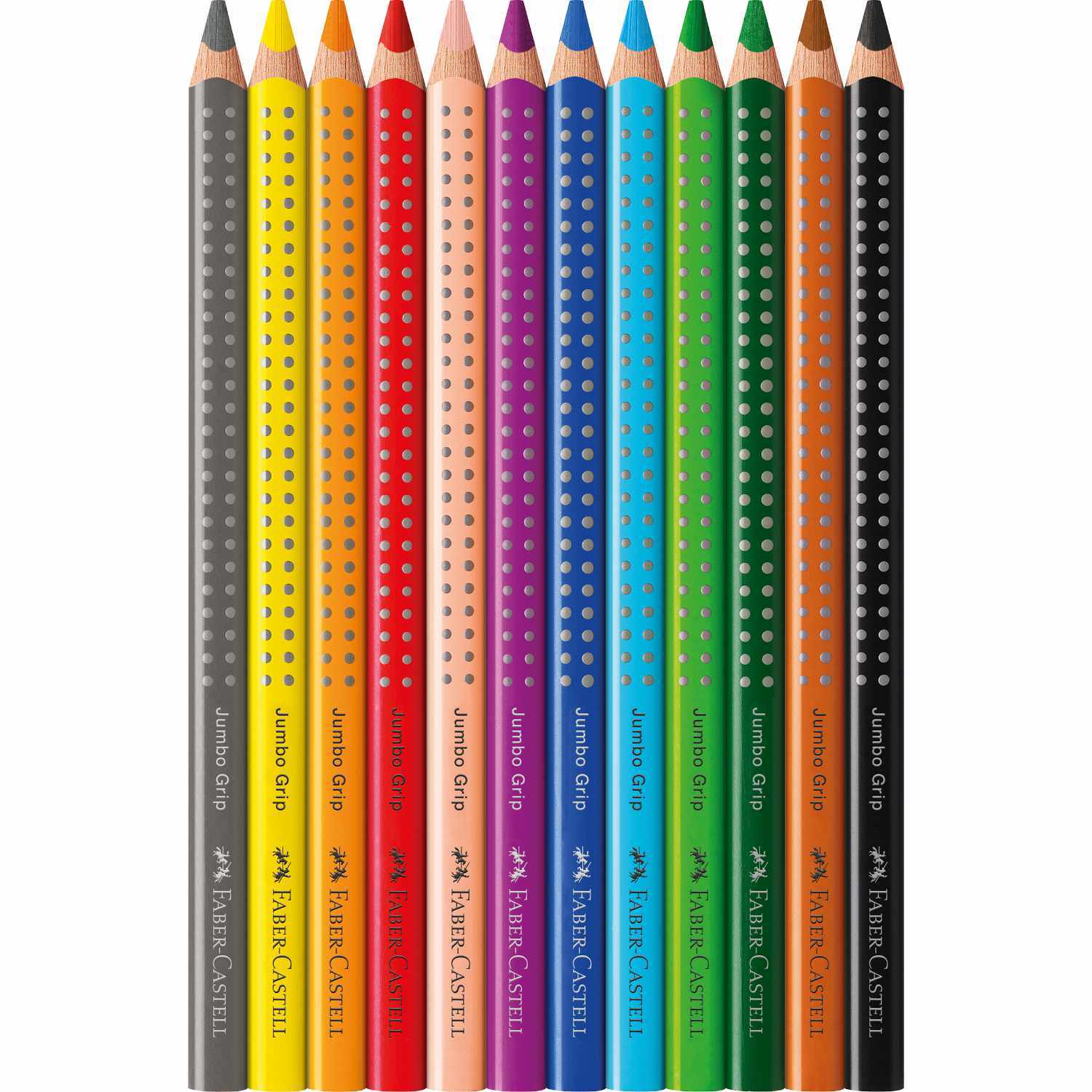Jumbo Grip Farbstift 12er-Kartonetui von Faber-Castell 