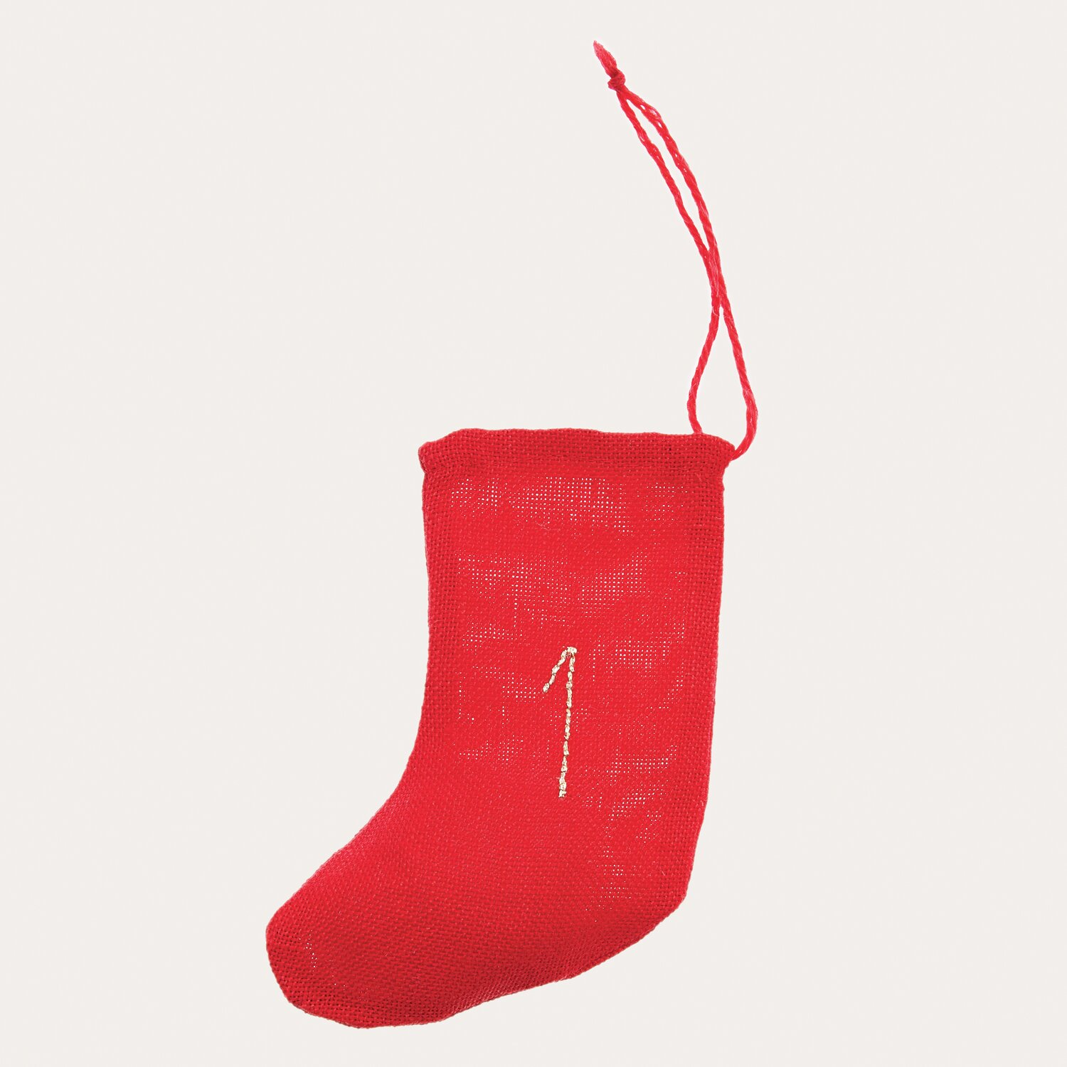 Stickbuch Put a Bow on It Nr. 185: Roter Stiefel-Adventskalender von Rico Design, ideal zum Besticken.