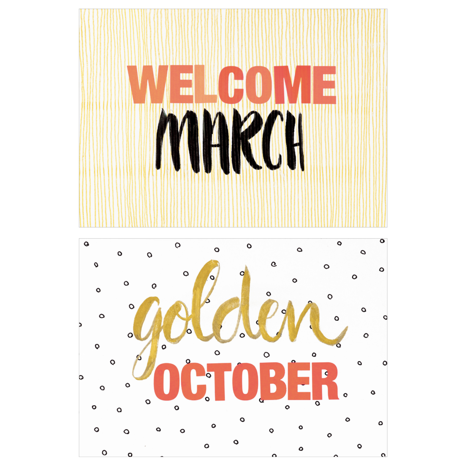 Bastelanleitung Handlettering-Kalender von Rico Design