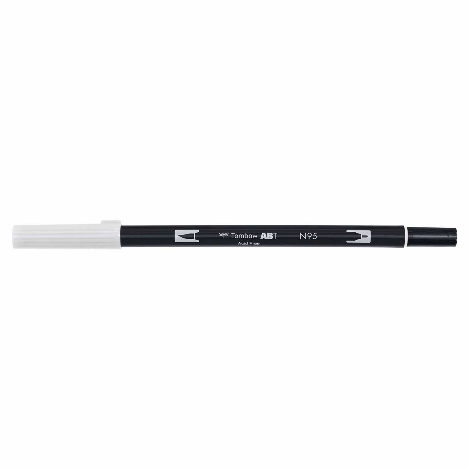 ABT Dual Brush Pen von Tombow in Cool Grey N95, ideal für präzises Zeichnen und Skizzieren.