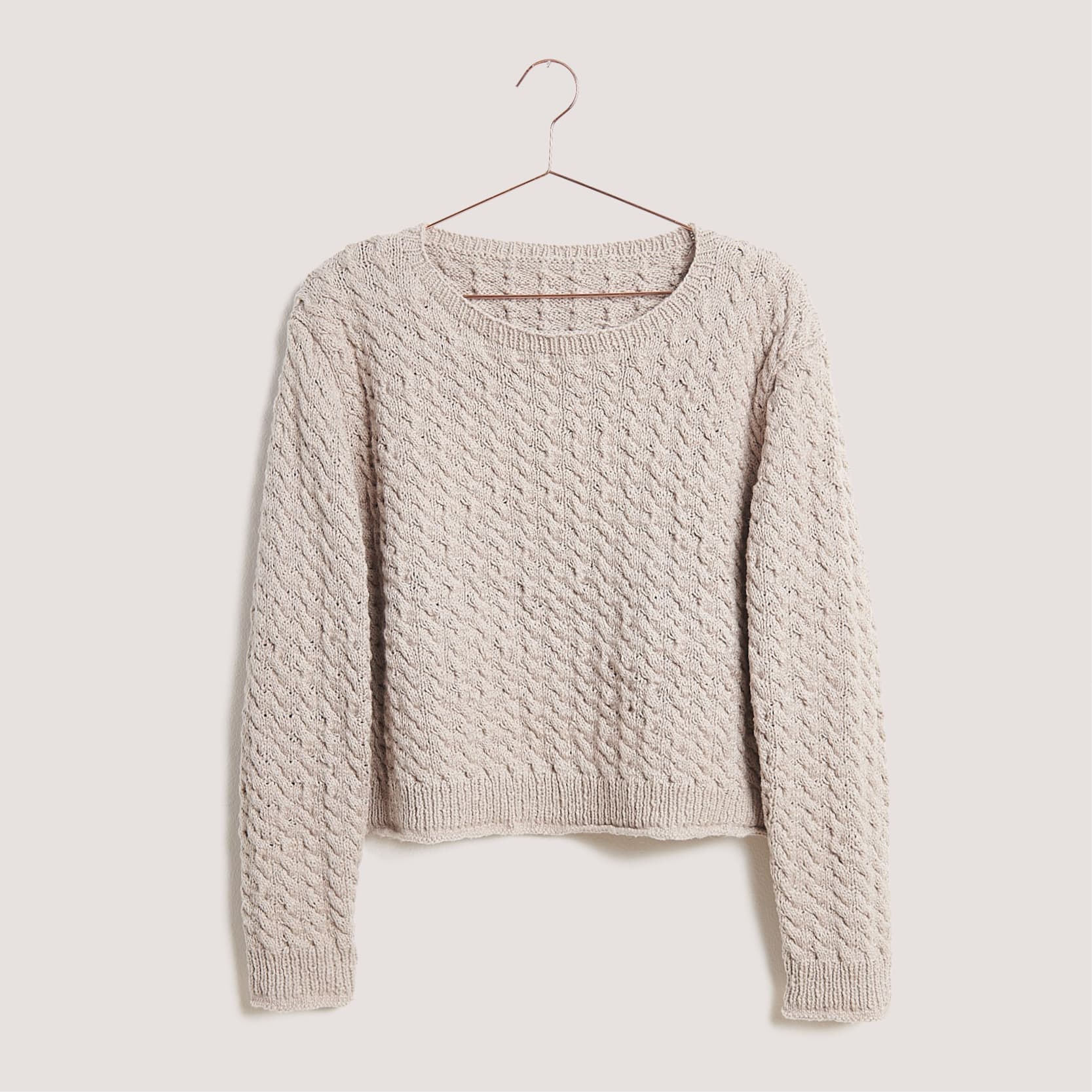 Gestrickter Pullover: Modell 19 aus dem Heft Lovewool No. 18