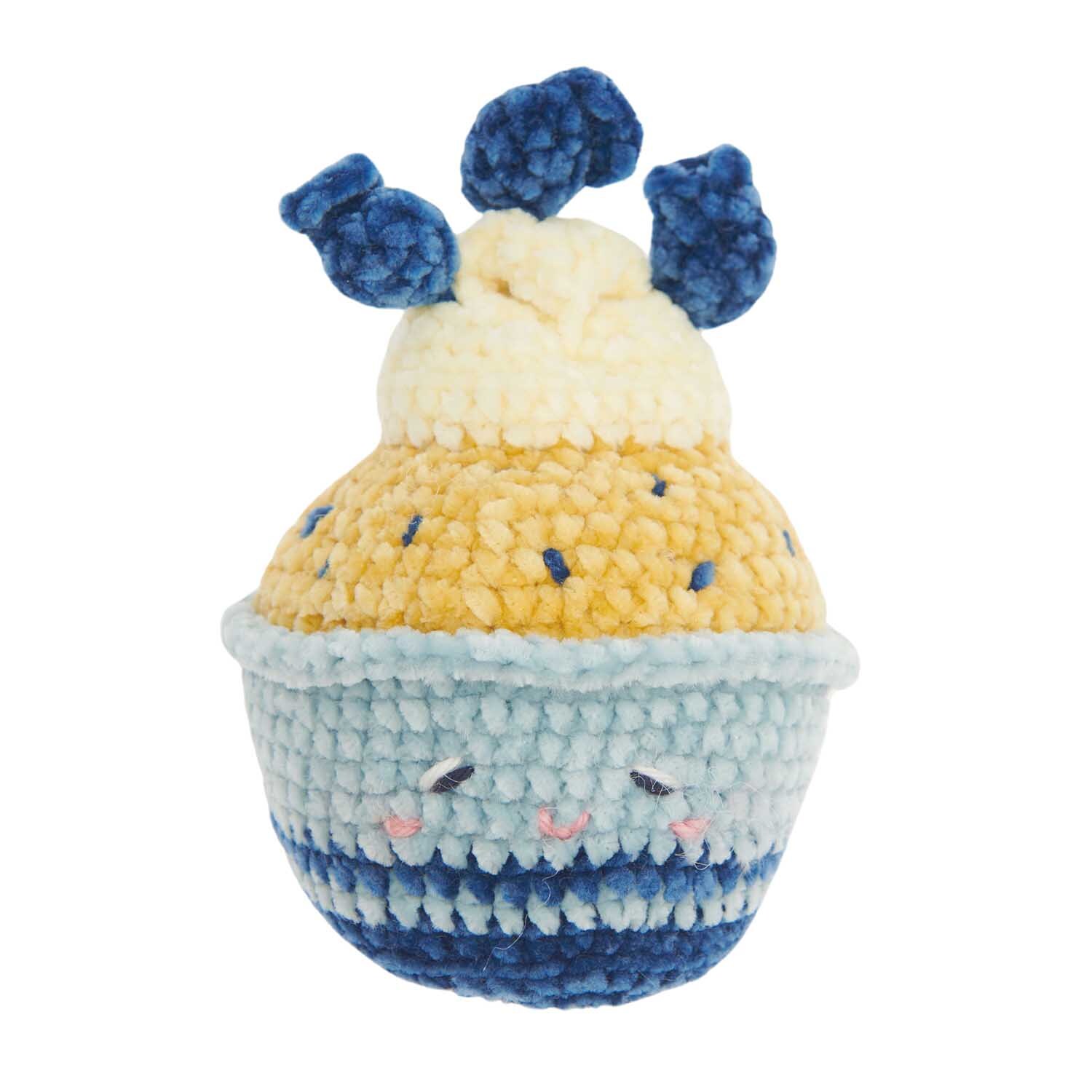 Häkelanleitung Blueberry Cupcake aus Ricorumi Nilli Nilli dk von Rico Design