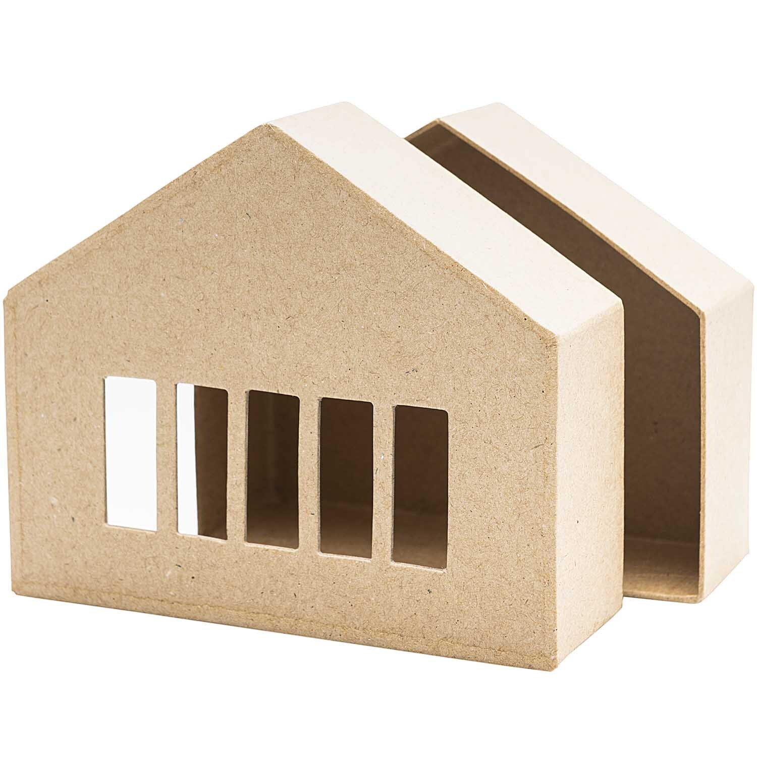 Schachtel Pappmaché-Haus von Rico Design