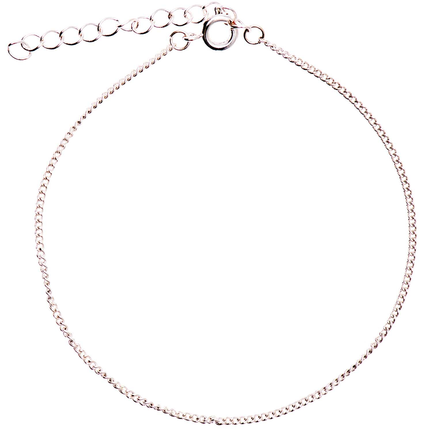 Mix it Up - Jewellery Gliederarmband aus feinem Silber, 17 cm, von Rico Design, mit verstellbarem Verschluss.
