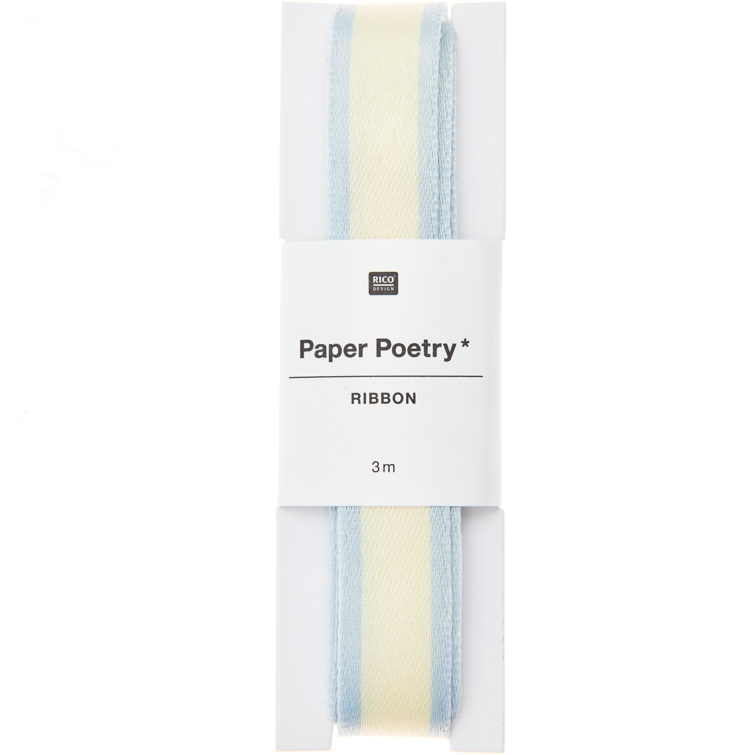 Paper Poetry Webband Duo Streifen Gelb/ Salbei 16mmx3m von Rico Design
