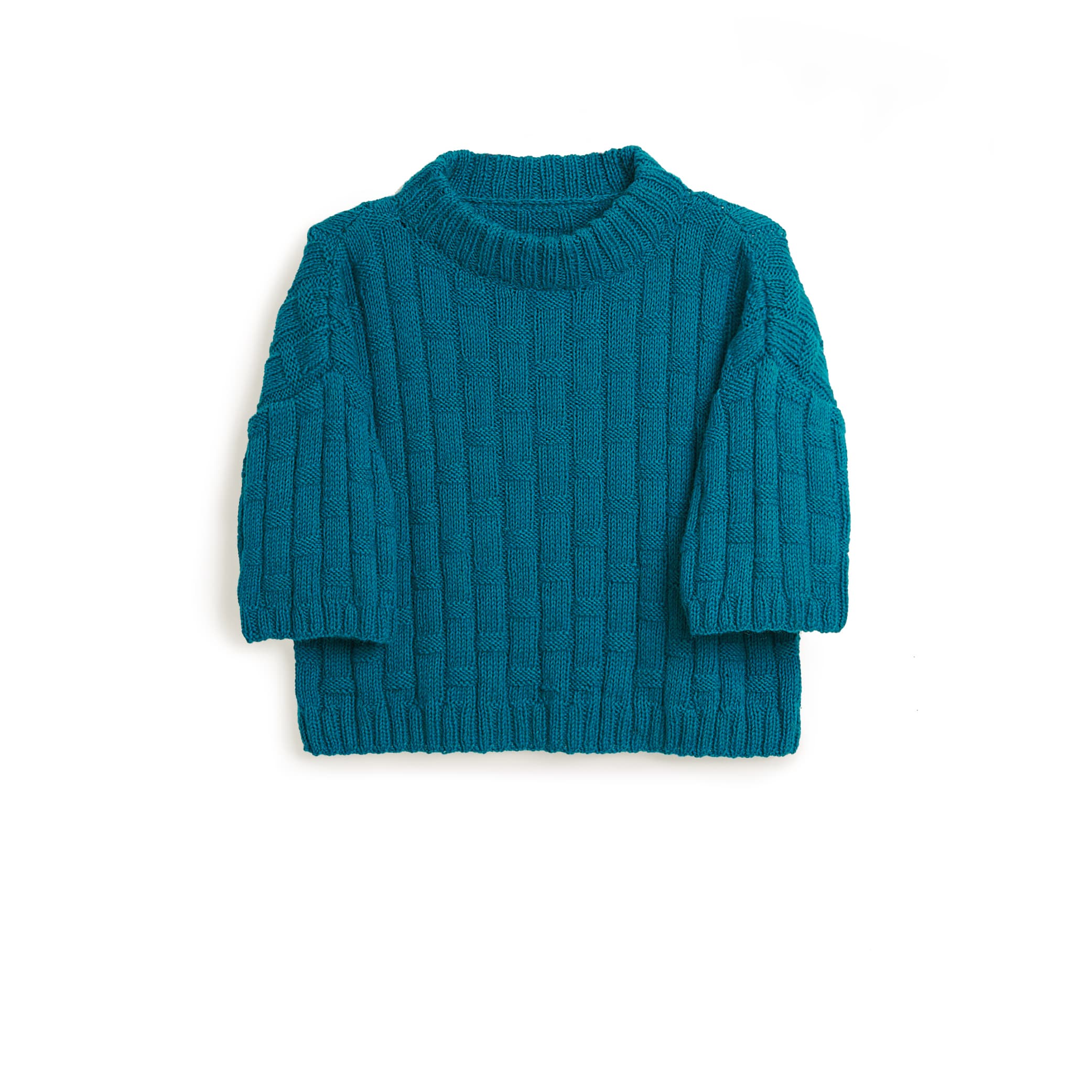 Gestricktes Shirt in Petrol