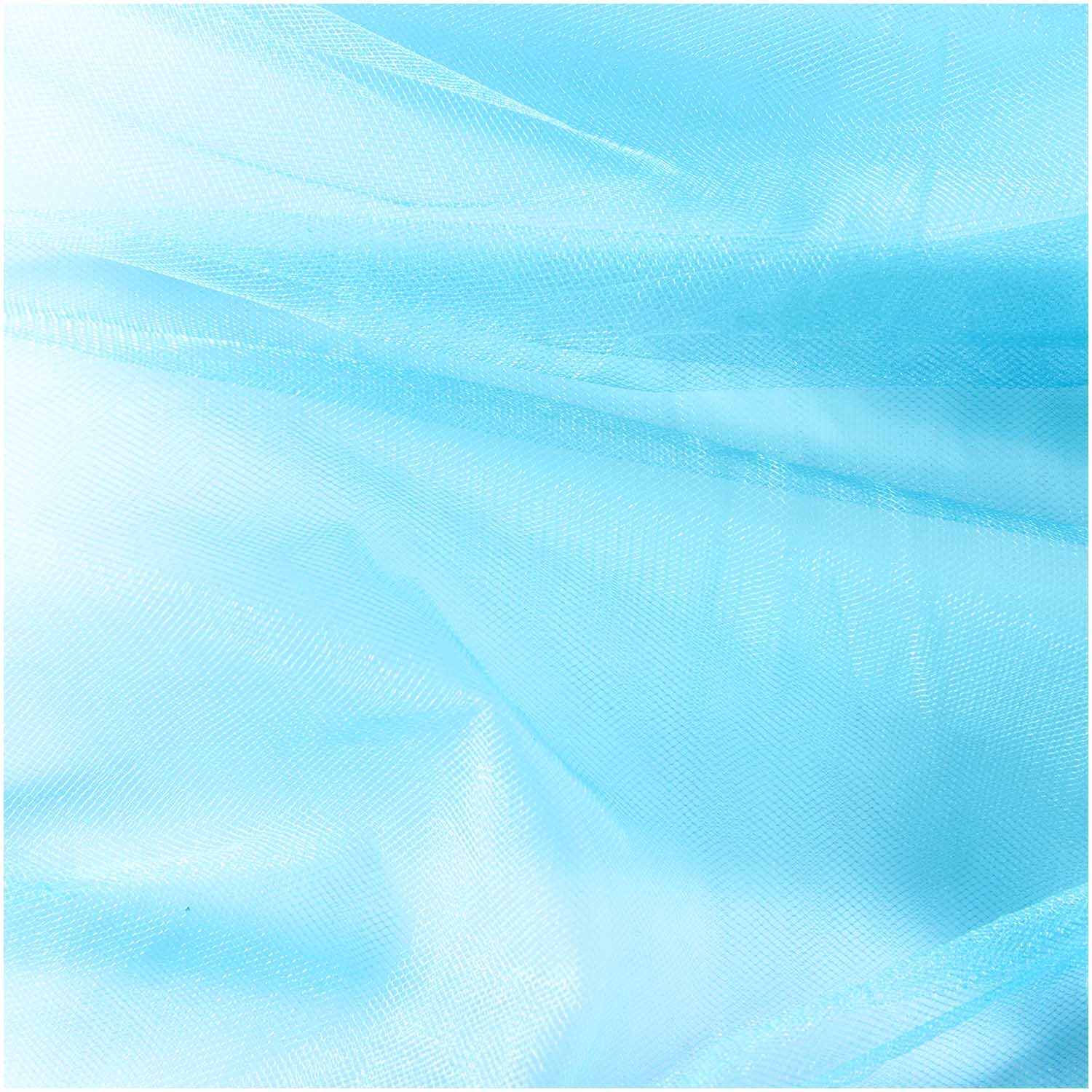 Tüll 50cm 5m von Rico Design in sanftem Blau. Ideal für kreative Nähprojekte und Dekorationen.
