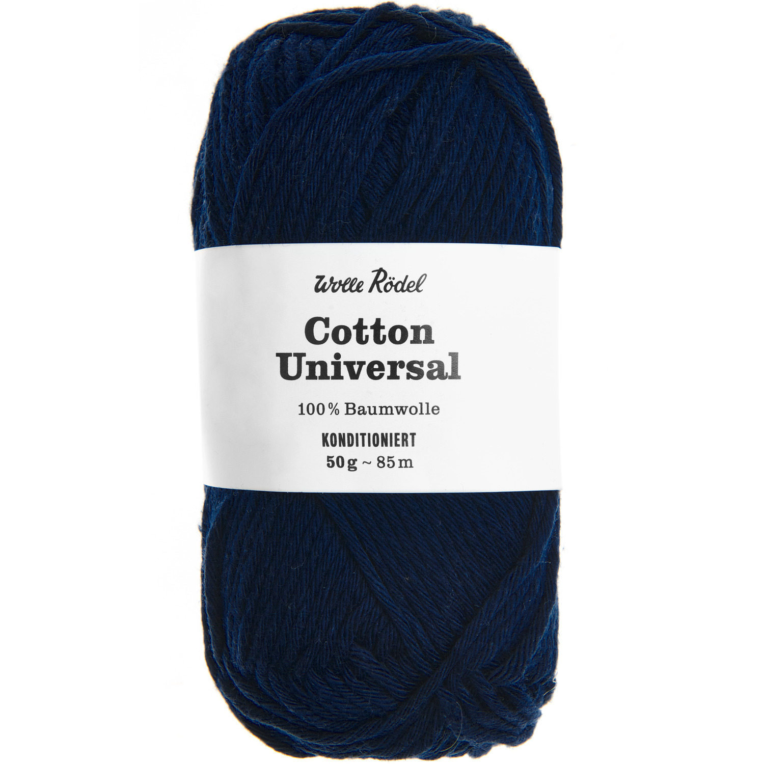 Cotton Universal Häkelset Tasche Modell 20: Dunkelblaue Wolle von Wolle Rödel, 50g, 85m.