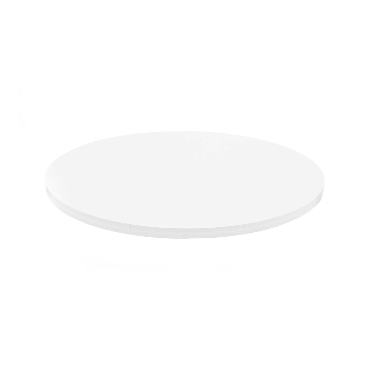 Foamboard rund weiß 10mm von Rico Design, ideal für kreative Projekte, zeigt eine glatte, runde Oberfläche.
