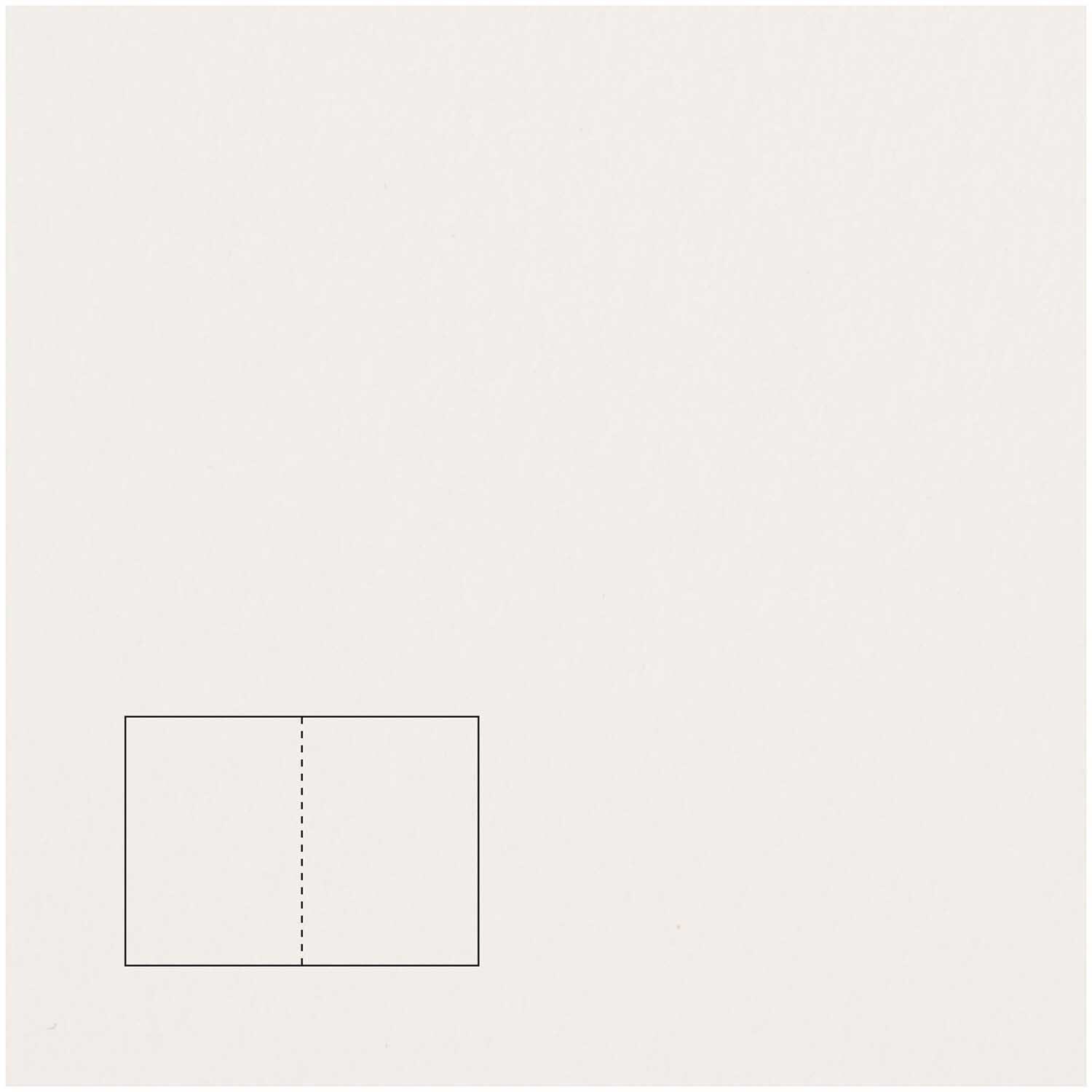 Klappkarte Essentials B6 5 Stück von Rico Design in Weiß, zeigt eine minimalistische, elegante Klappkarte. Ideal für persönliche Nachrichten.