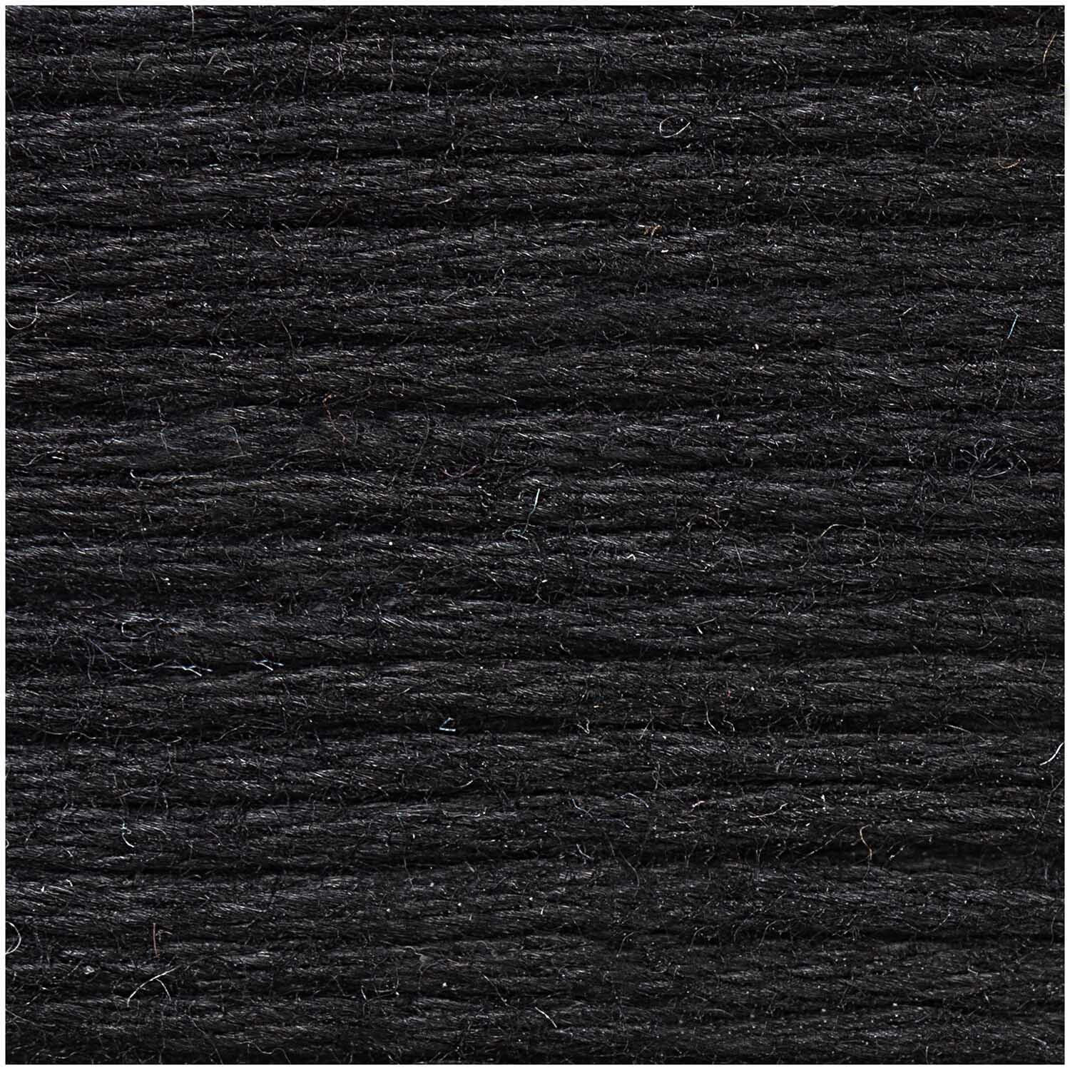 Sticktwist 8m, schwarzes Garn von Rico Design, ideal für Stickprojekte und Handarbeiten.
