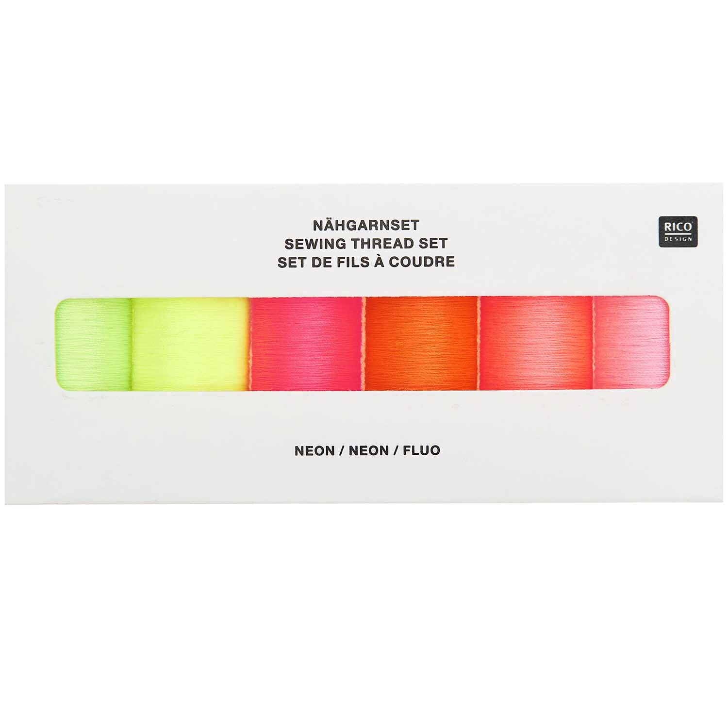 Nähgarn Set Neon 6x 100m von Rico Design