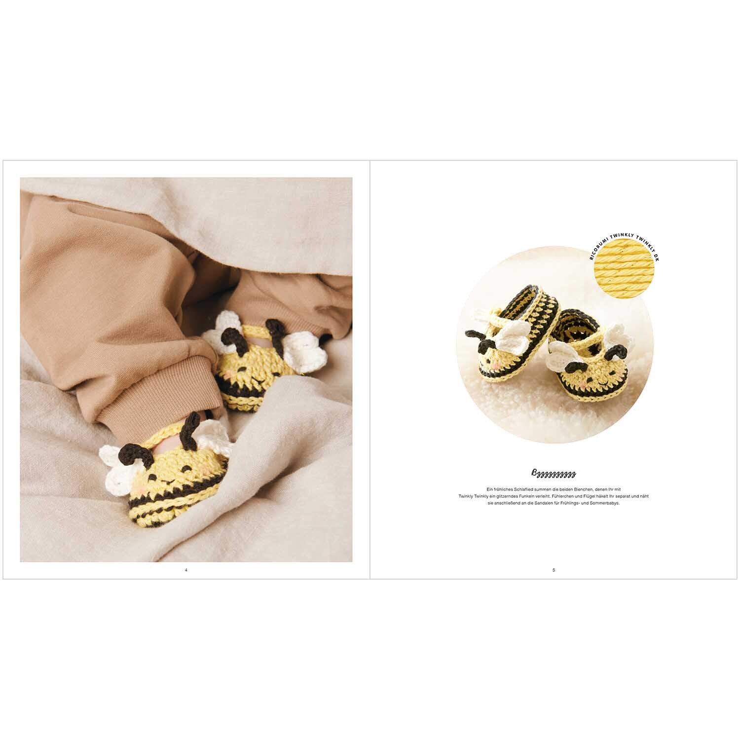 Ricorumi Baby Booties Sprachauswahl deutsch von Rico Design