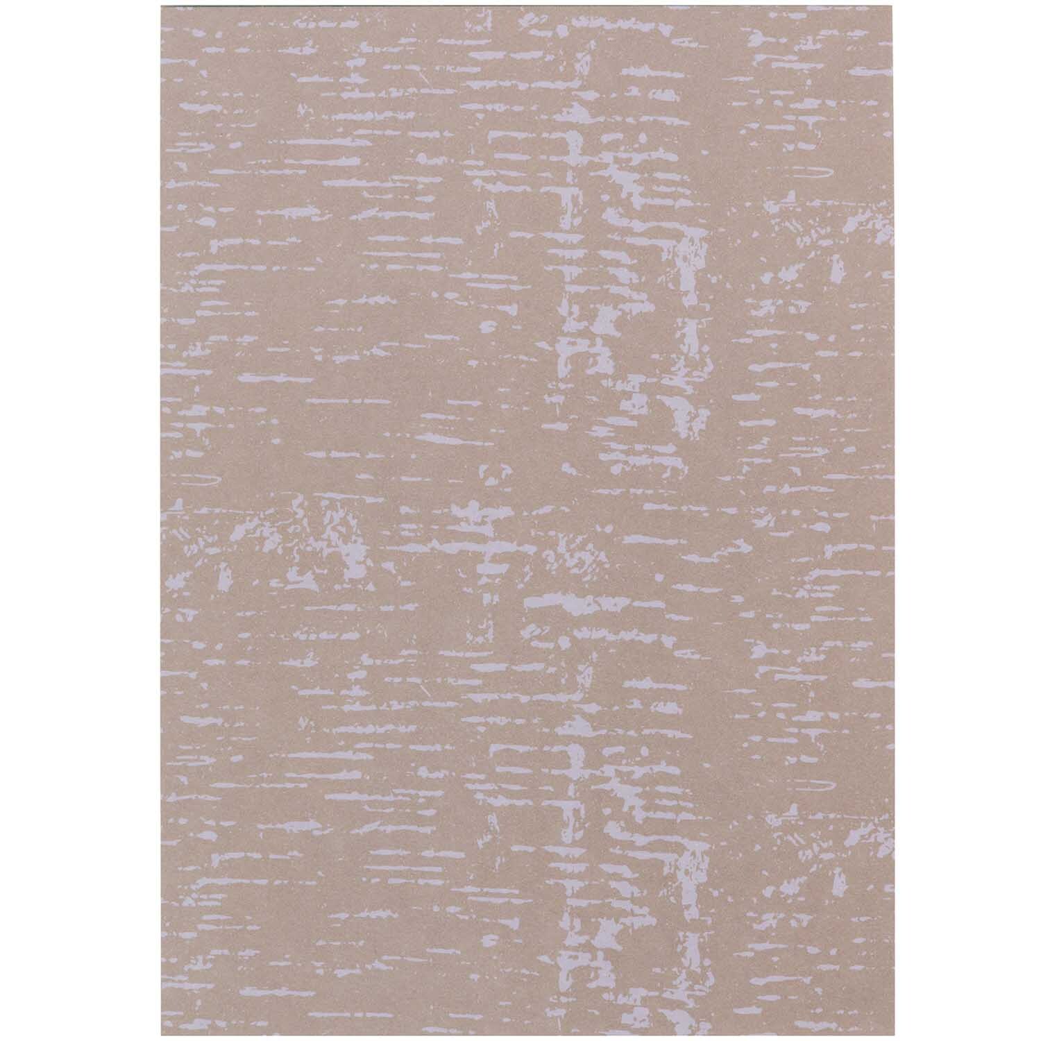 Paper Poetry Postkartenblock Struktur mit 15 Karten von Rico Design zeigt ein strukturiertes, beige Muster. Ideal für kreative Projekte.