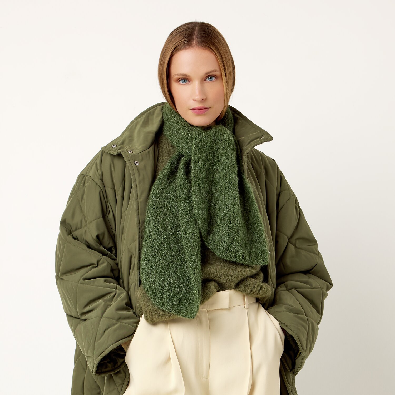 Strickset Schal Modell 22 aus Die Neue Masche No. 13 von idee. Creativmarkt