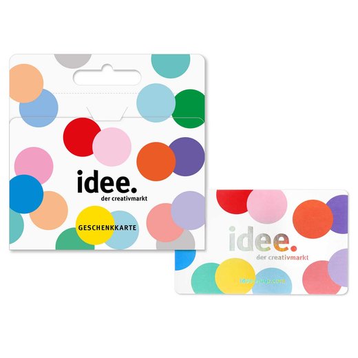 idee Geschenk-Karte mit bunten Punkten 