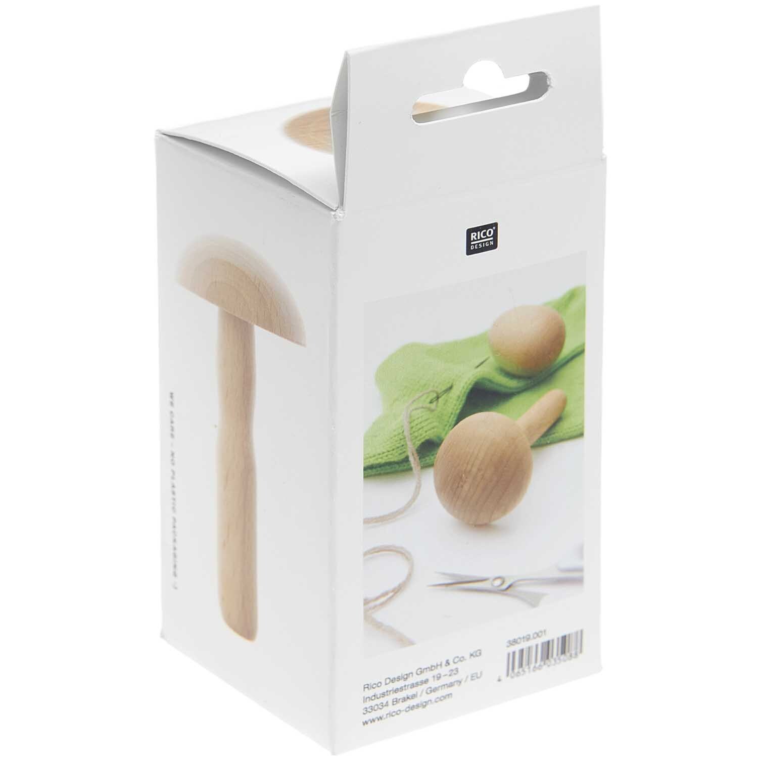 Set "Stopfpilz + Stopfei" natur, unlackiert von Rico Design