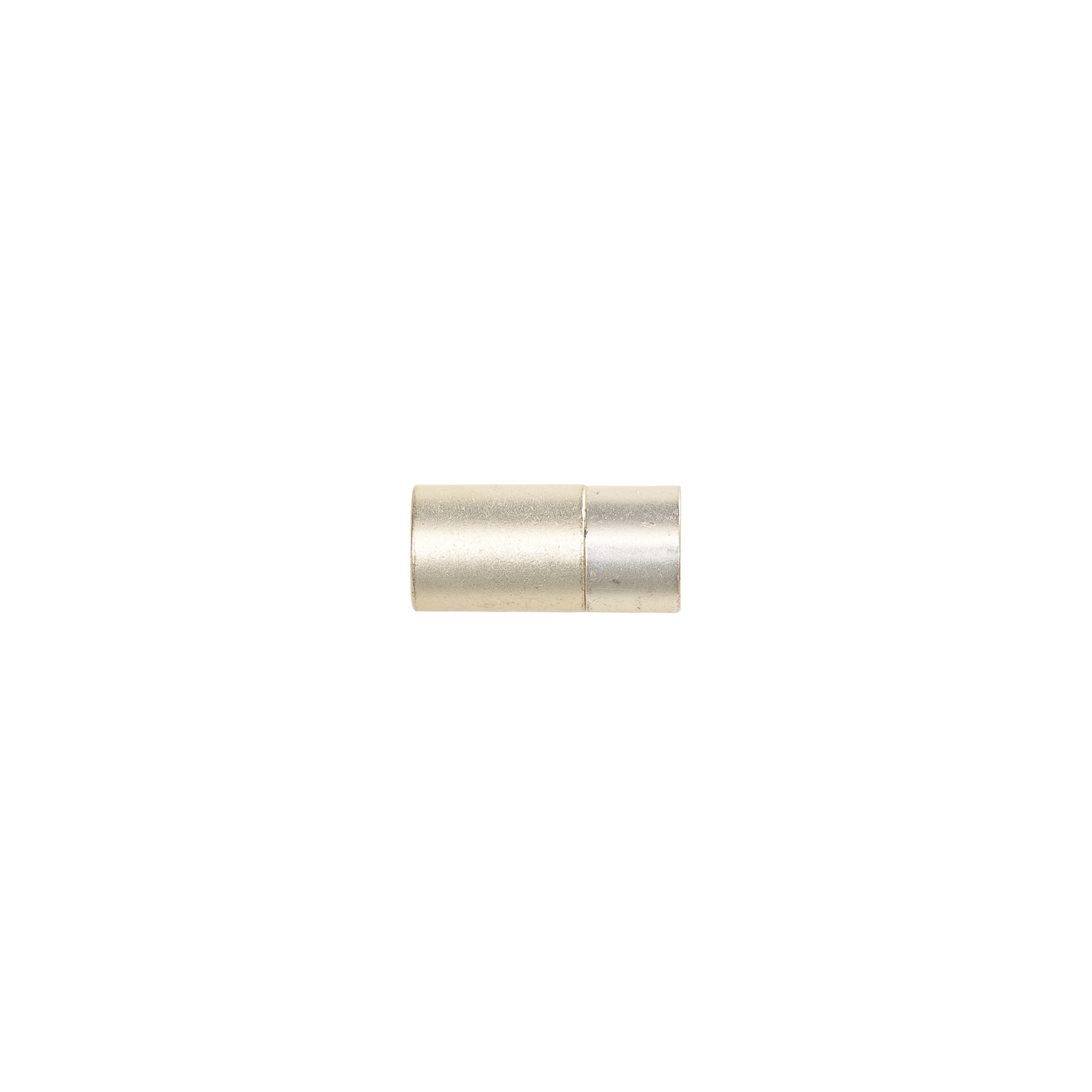 Magnetverschluß matt silber 8mm von Rico Design, zylindrisch, ideal für Schmuckdesigns.