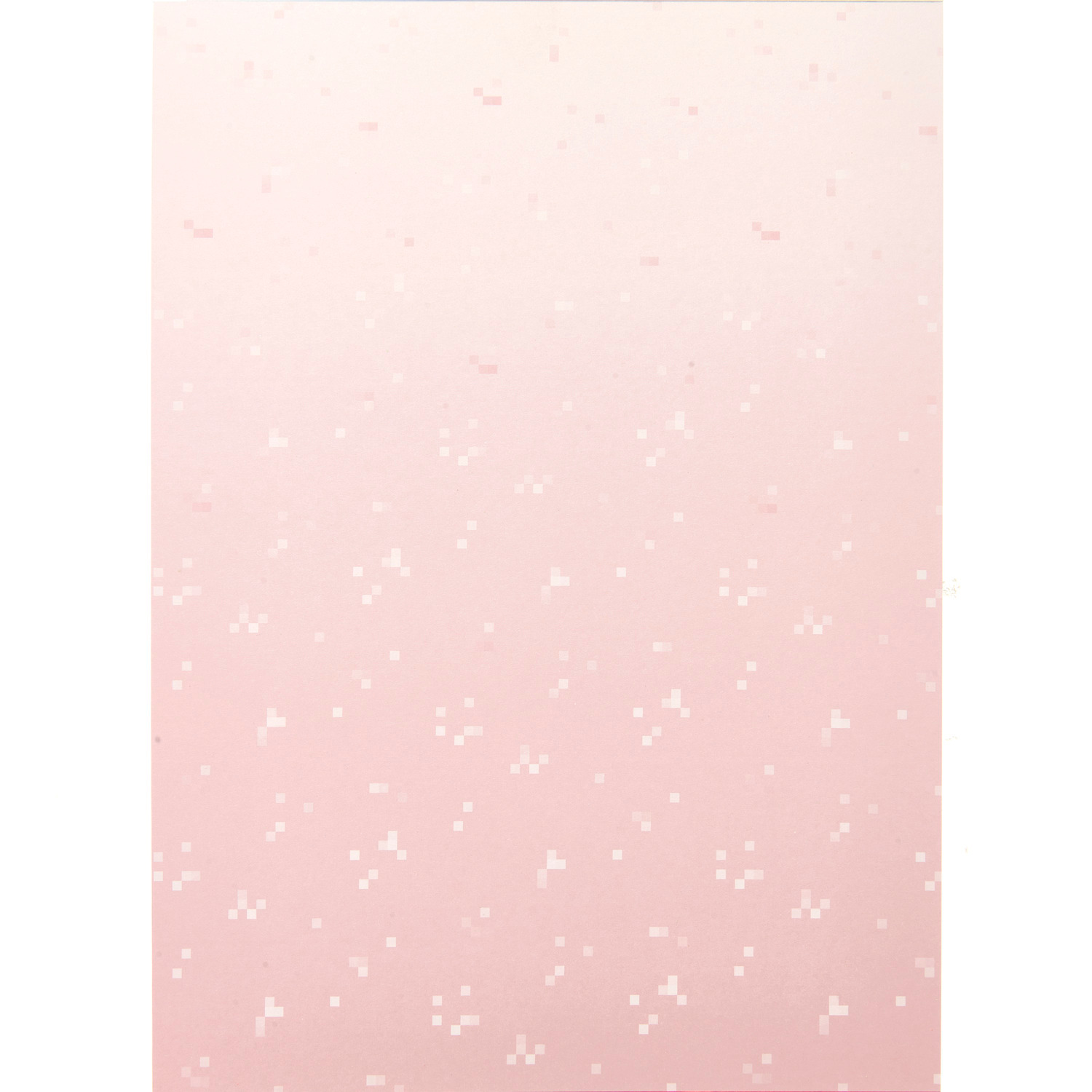Paper Poetry Motivpapierblock Shrooom mit zartem rosa Hintergrund und weißen Punkten, 24 Blatt.
