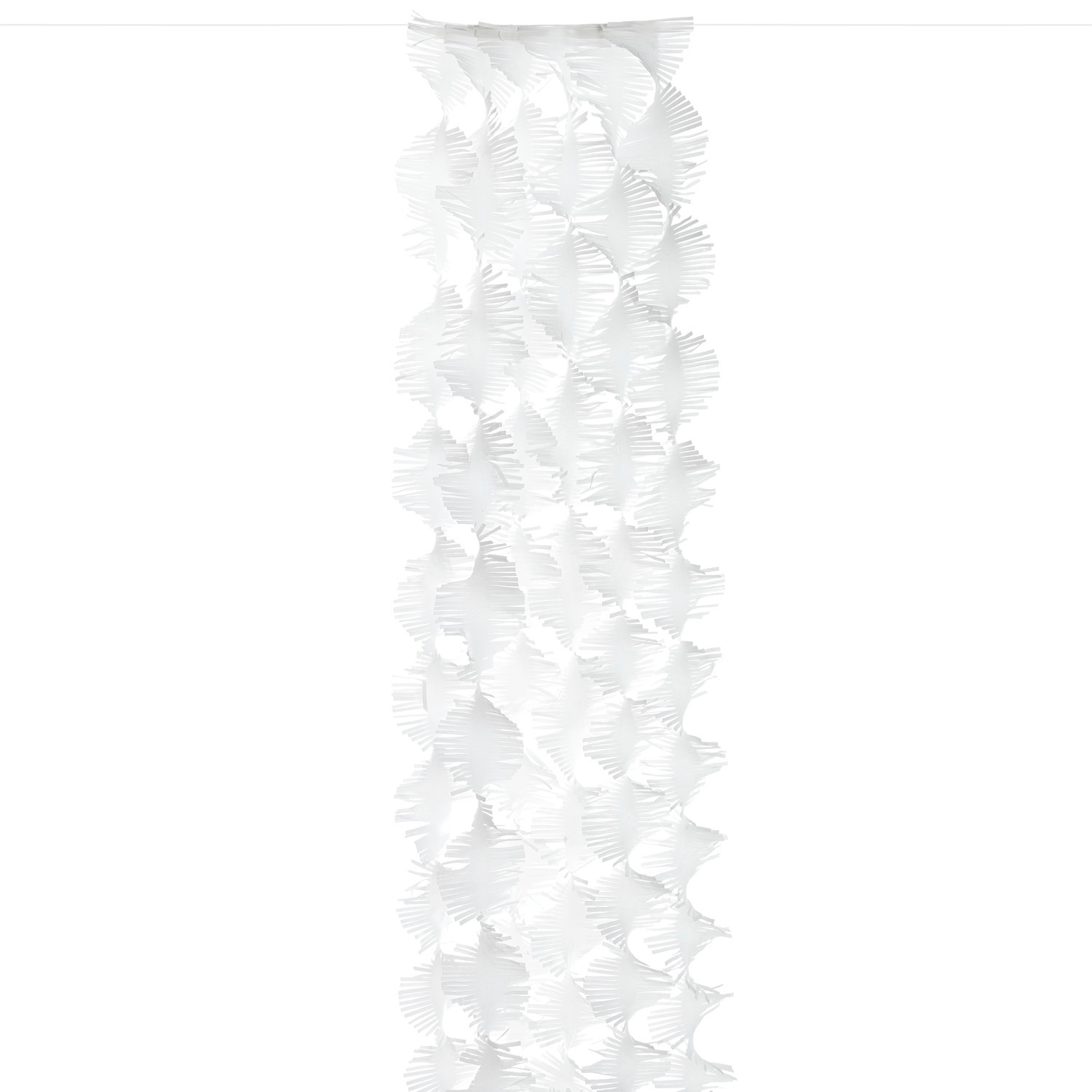 Krepp-Girlande gedreht Weiß von Rico Design, 17,5cmx3m, 7 Stück. Dekorative weiße Papiergirlande.
