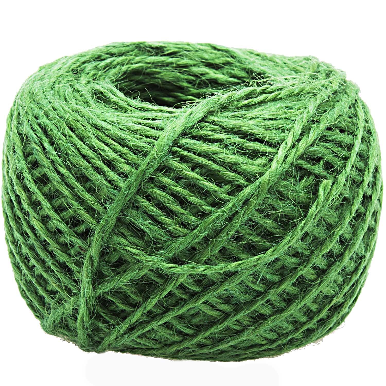 Juteschnur grün 2mm 50m: Eine Rolle grüne Juteschnur von idee. Creativmarkt, ideal für kreative Projekte.