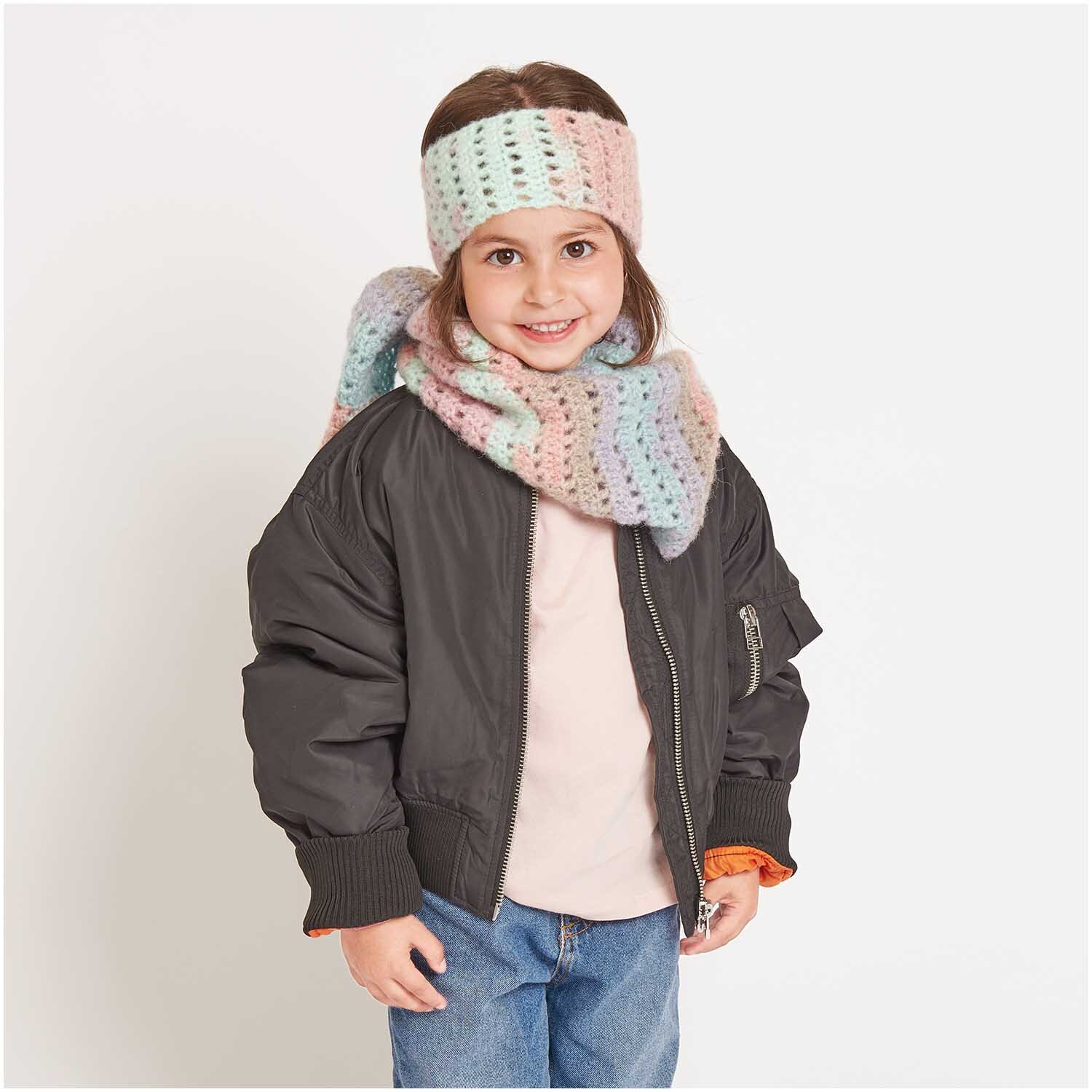 Häkelset Stirnband + Tuch Modell 02 aus Kids Nr. 12 von Rico Design