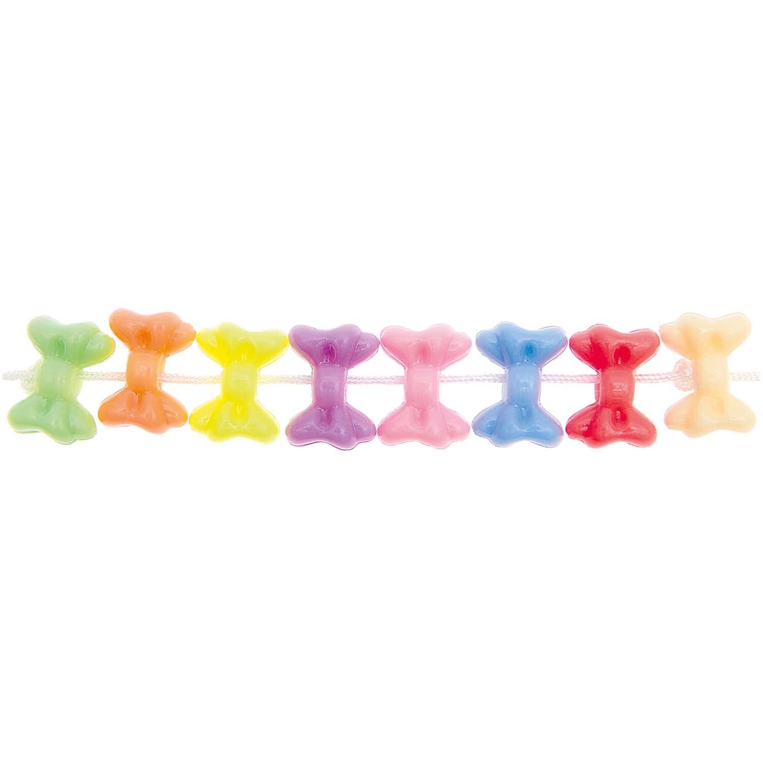 Itoshii Fliegen Perlen in Pastellfarben, 24 Stück, von Rico Design. Bunte Perlen in Schmetterlingsform.