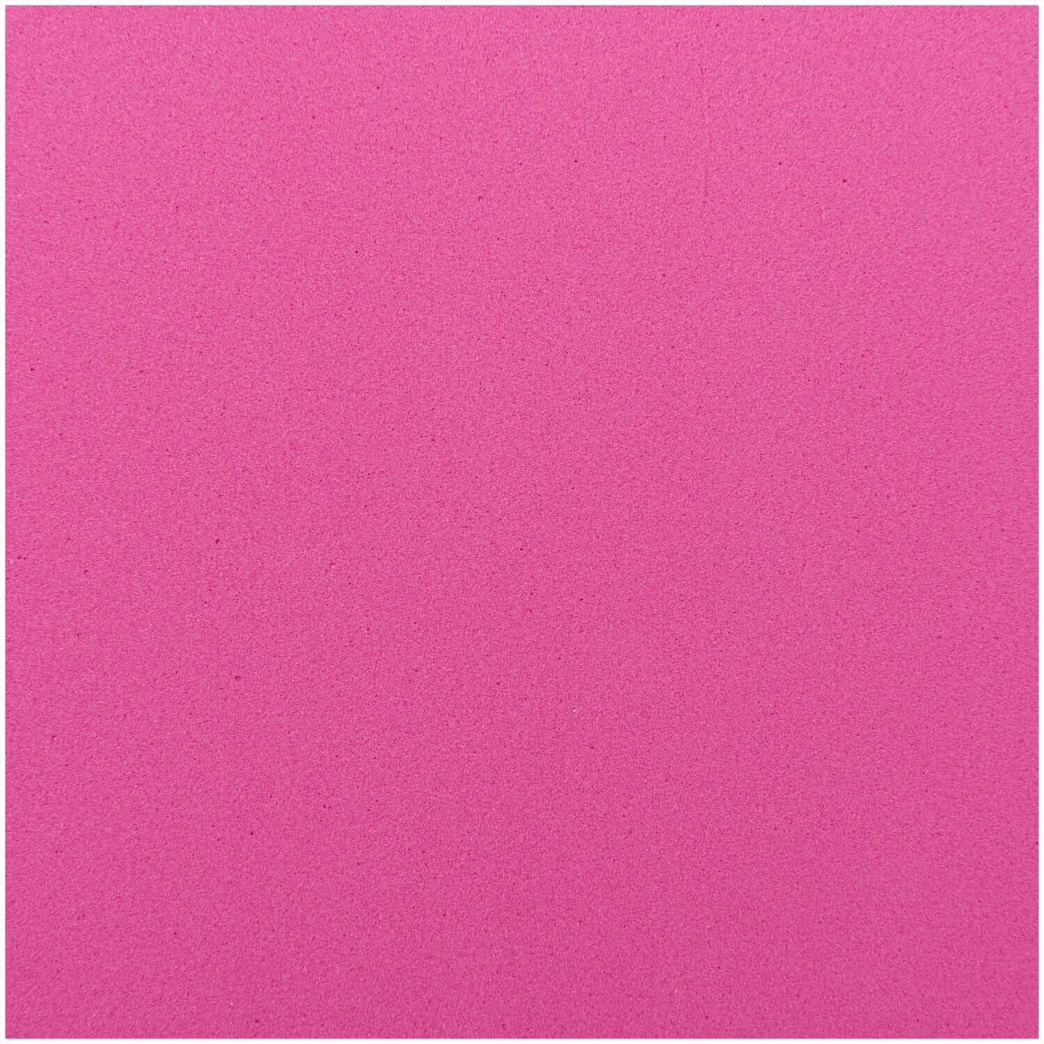 Moosgummiplatte 30x40cm 2mm von Rico Design in leuchtendem Pink, ideal für kreative Bastelprojekte.