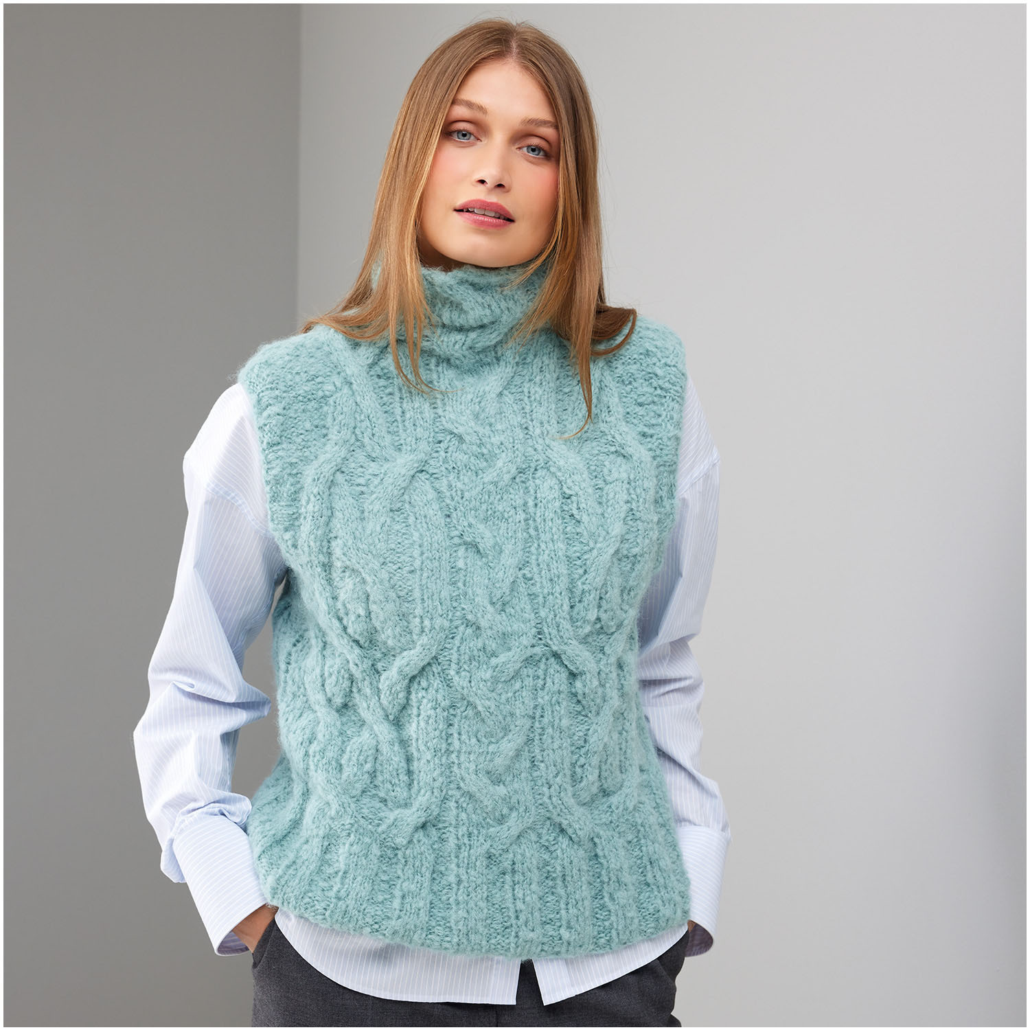 Strickset Pullunder Modell 06 aus Die Neue Masche Nr. 8 von idee. Creativmarkt