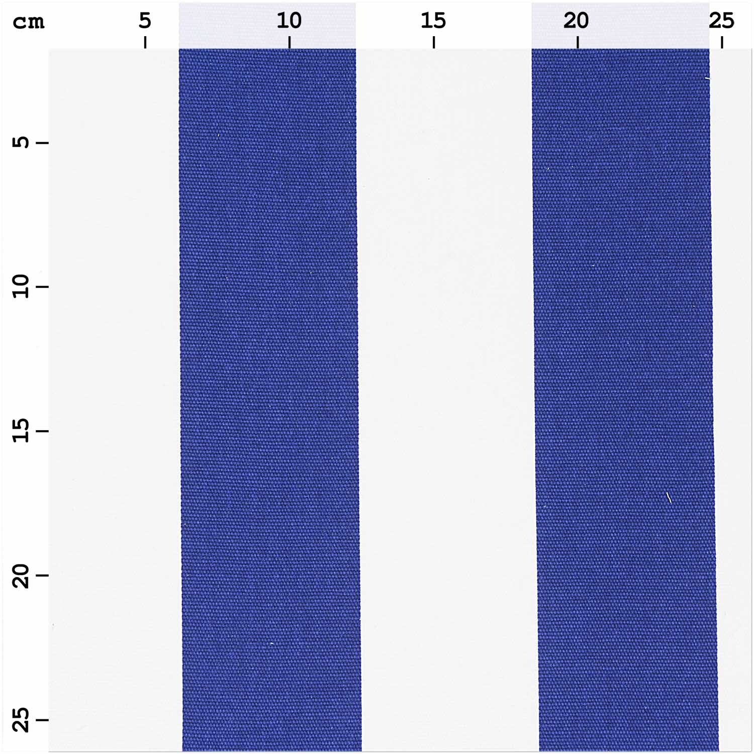 Druckstoff Canvas  Streifen weiß-blau 140cm von Rico Design