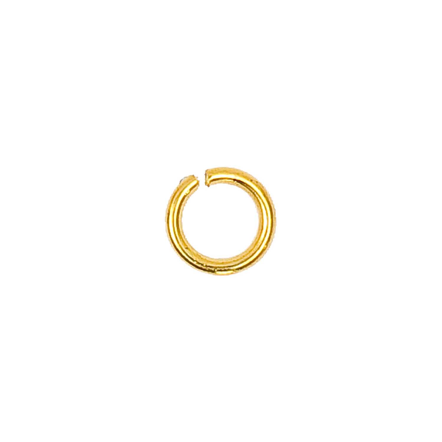 Öse gold 7mm 10 Stück von Rico Design. Goldene Metallöse, ideal für Bastelprojekte und Schmuckherstellung.