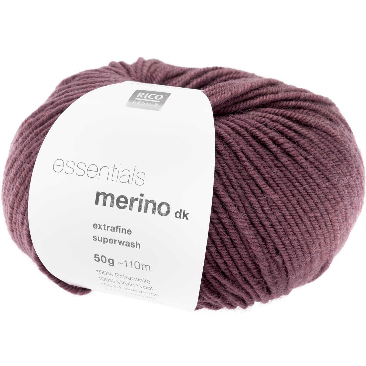 Essentials Merino dk 50g 110m Farbe Magenta von Rico Design