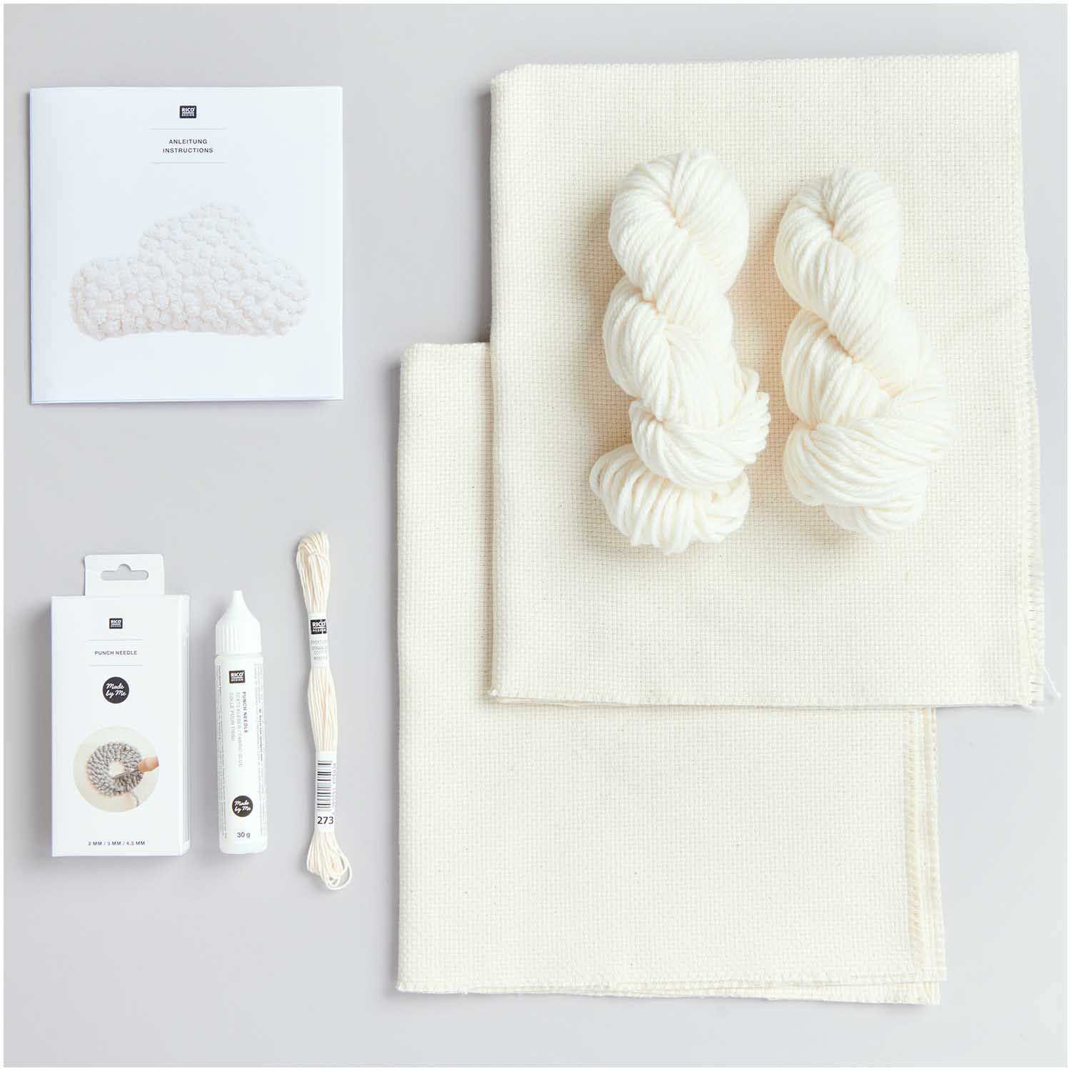 Punch Needle Packung Bild Wolke inkl. Punch Needle von Rico Design